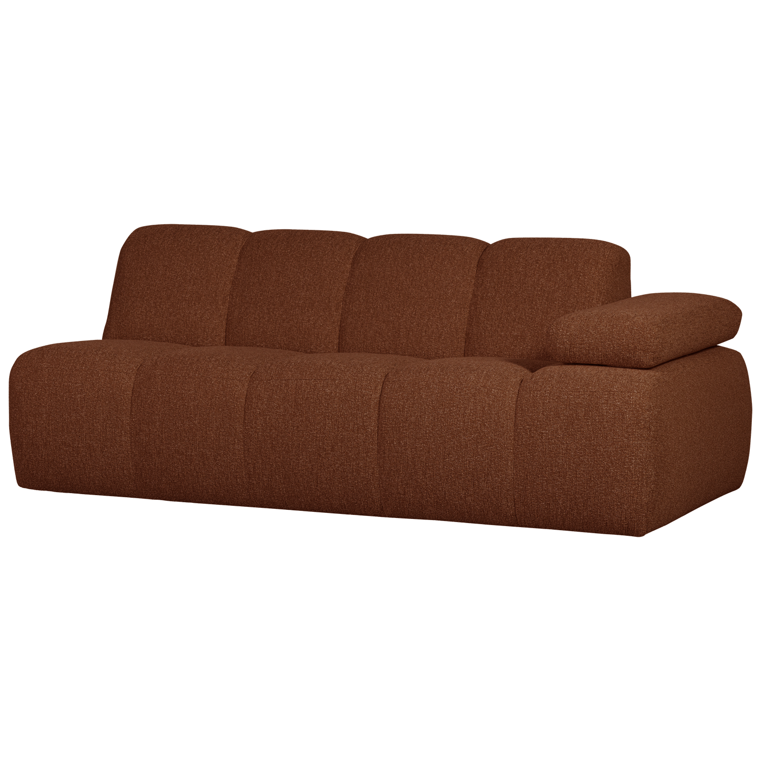 MOJO 2-ZITS MET ARM RECHTS BOUCLE ROEST BRUIN MELANGE