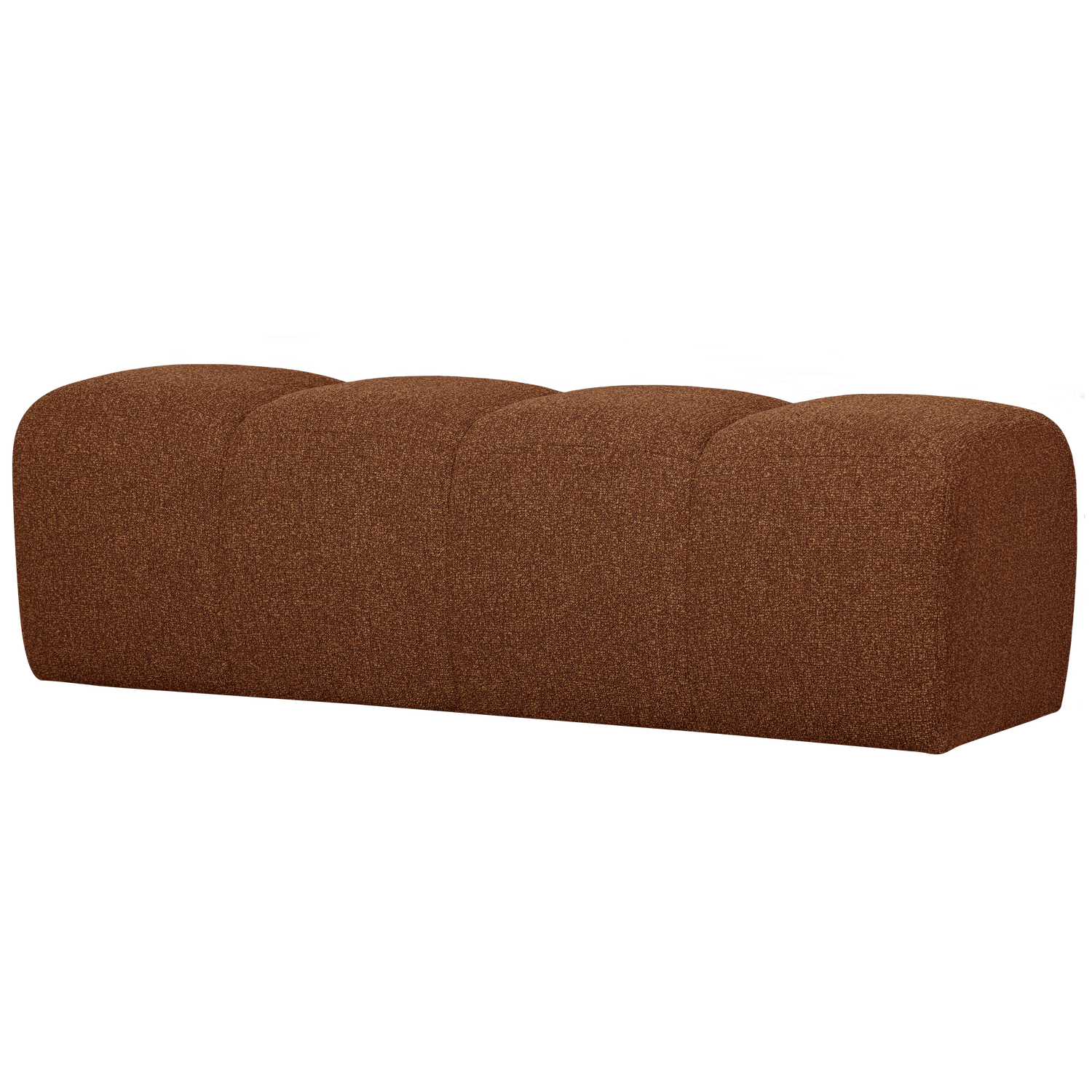 MOJO BANKJE 160CM BOUCLE ROEST BRUIN MELANGE