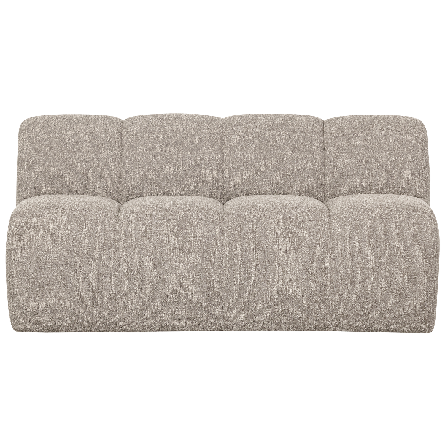 MOJO BANKJE 160CM MET RUGLEUNING BOUCLE BEIGE MELANGE
