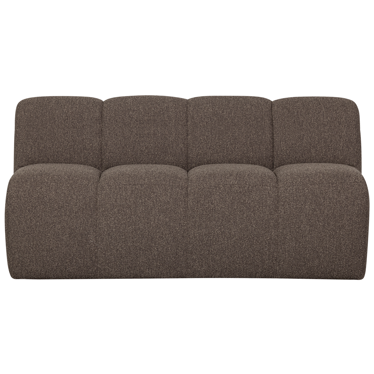 MOJO BANKJE 160CM MET RUGLEUNING BOUCLE BRUIN MELANGE