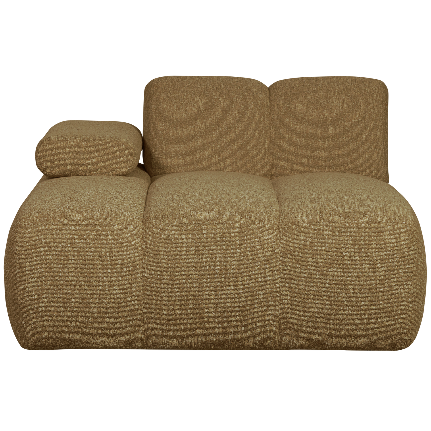 MOJO CHAISE LONGUE ELEMENT LINKS BOUCLE GEEL/BRUIN MELANGE