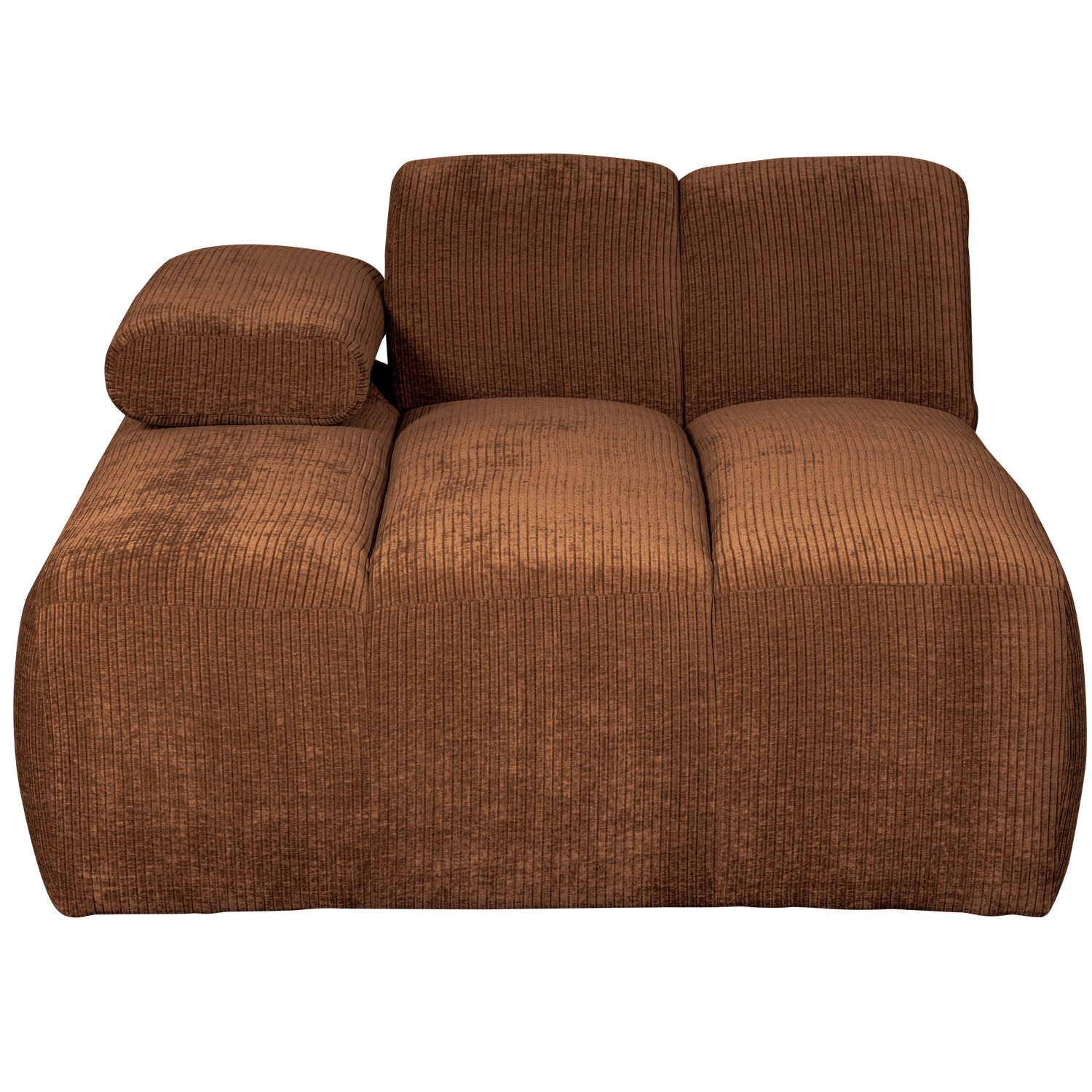 MOJO CHAISE LONGUE ELEMENT LINKS GEWEVEN RIBSTOF ROEST BRUIN