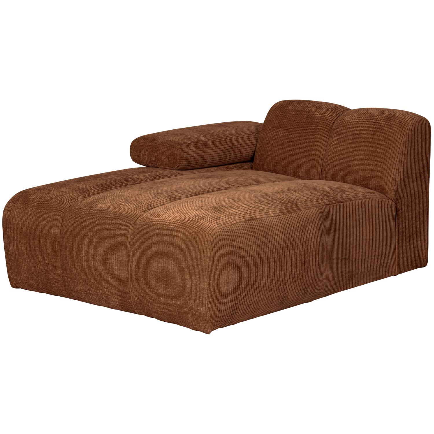 MOJO CHAISE LONGUE ELEMENT LINKS GEWEVEN RIBSTOF ROEST BRUIN