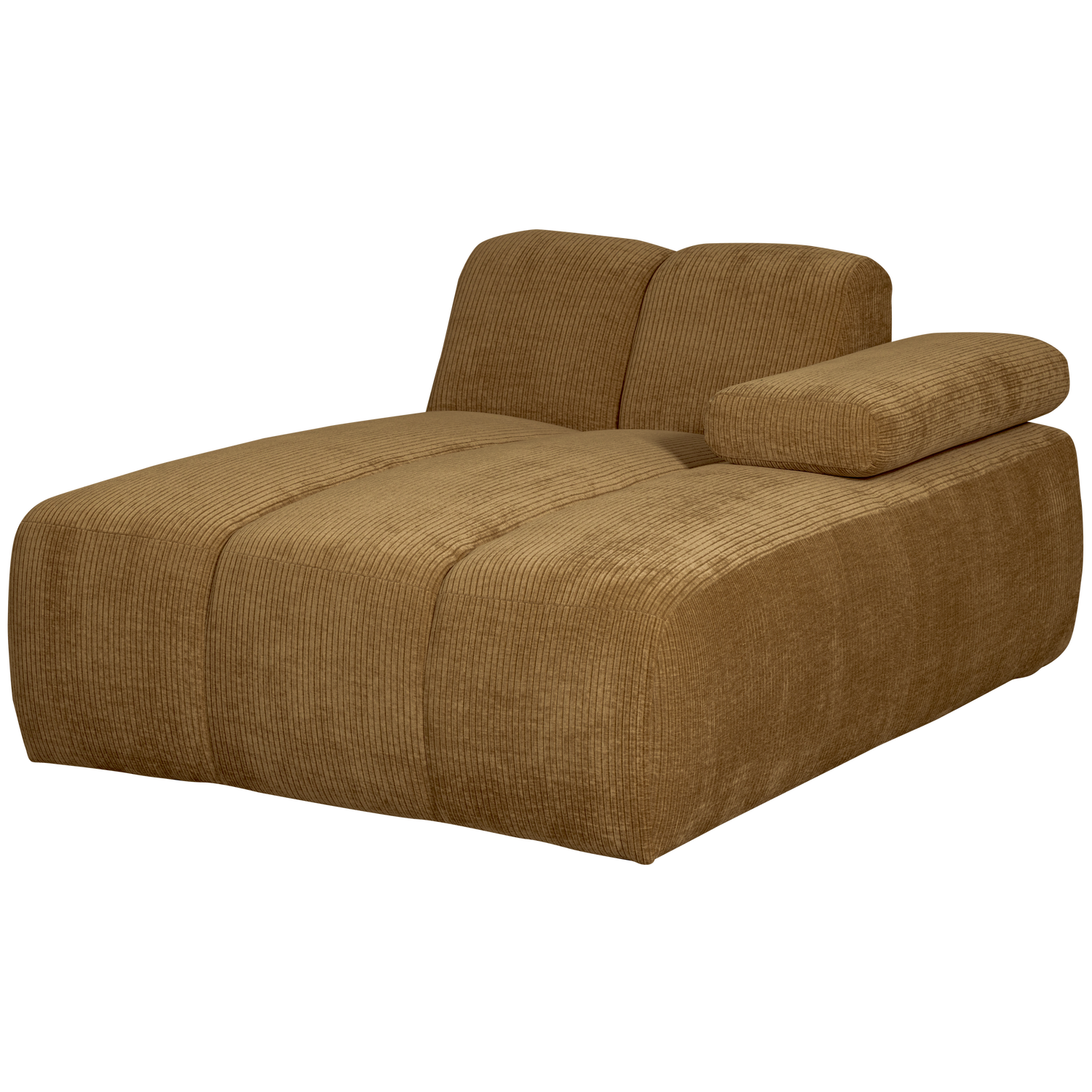 MOJO CHAISE LONGUE ELEMENT RECHTS GEWEVEN RIBSTOF HONINGGEEL