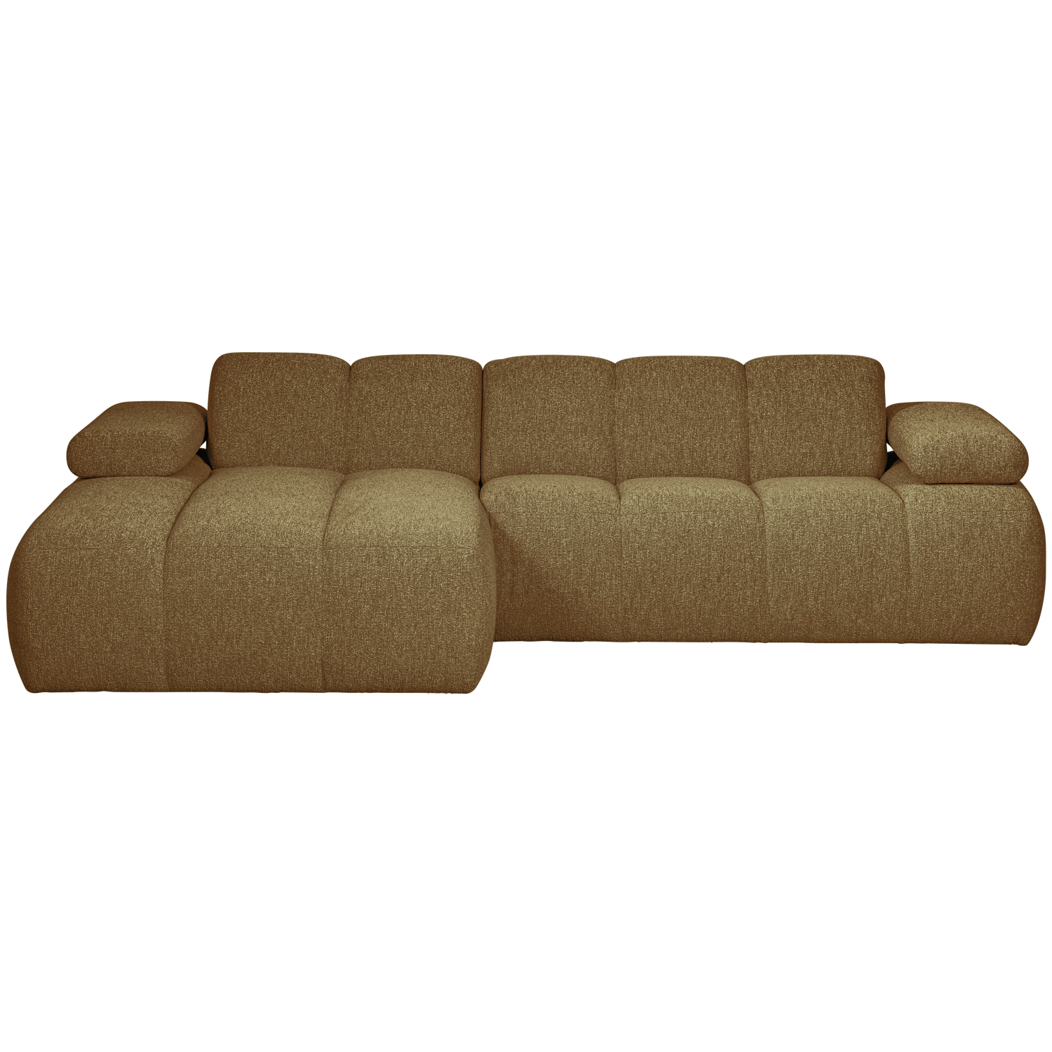 MOJO CHAISE LONGUE LINKS BOUCLE GEEL/BRUIN MELANGE