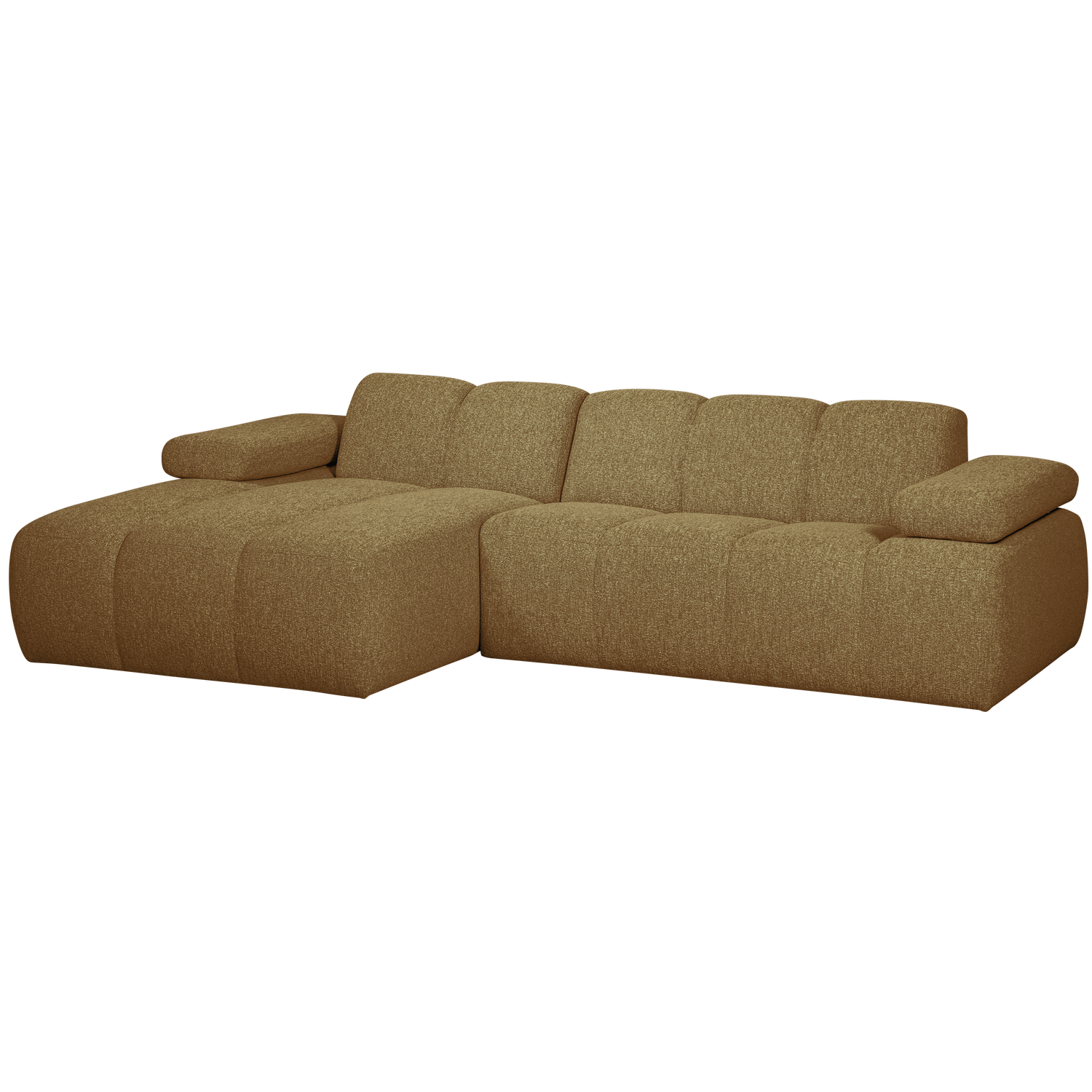 MOJO CHAISE LONGUE LINKS BOUCLE GEEL/BRUIN MELANGE
