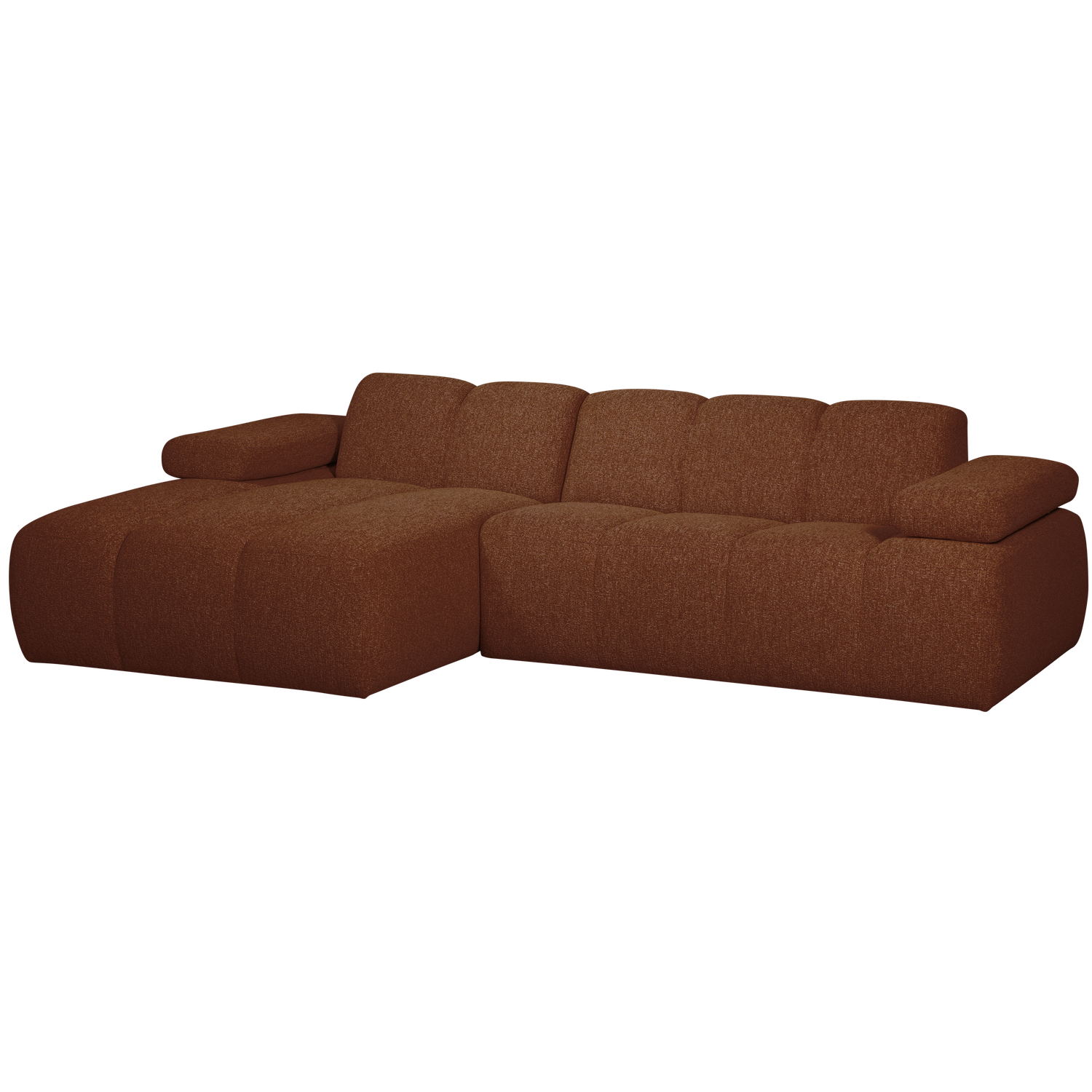 MOJO CHAISE LONGUE LINKS BOUCLE ROEST BRUIN MELANGE