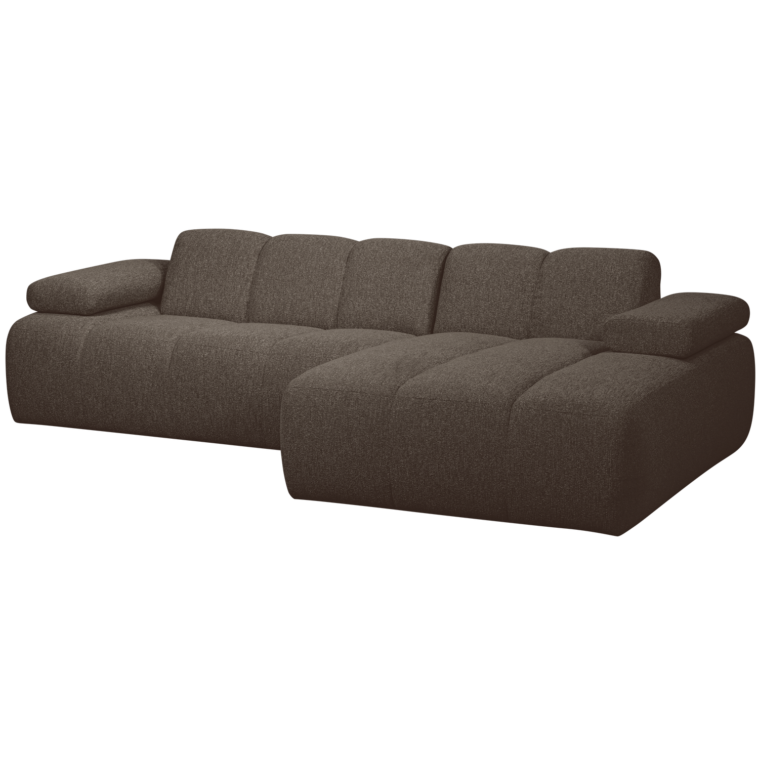 MOJO CHAISE LONGUE RECHTS BOUCLE BRUIN MELANGE