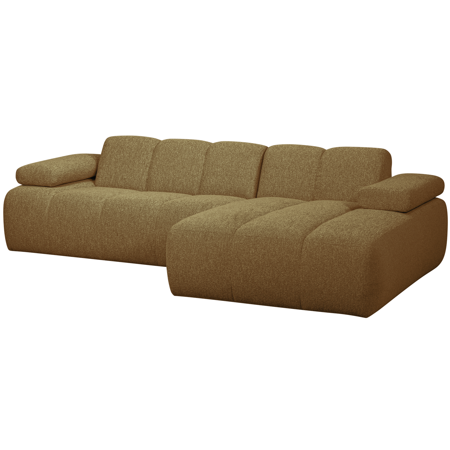 MOJO CHAISE LONGUE RECHTS BOUCLE GEEL BRUIN MELANGE