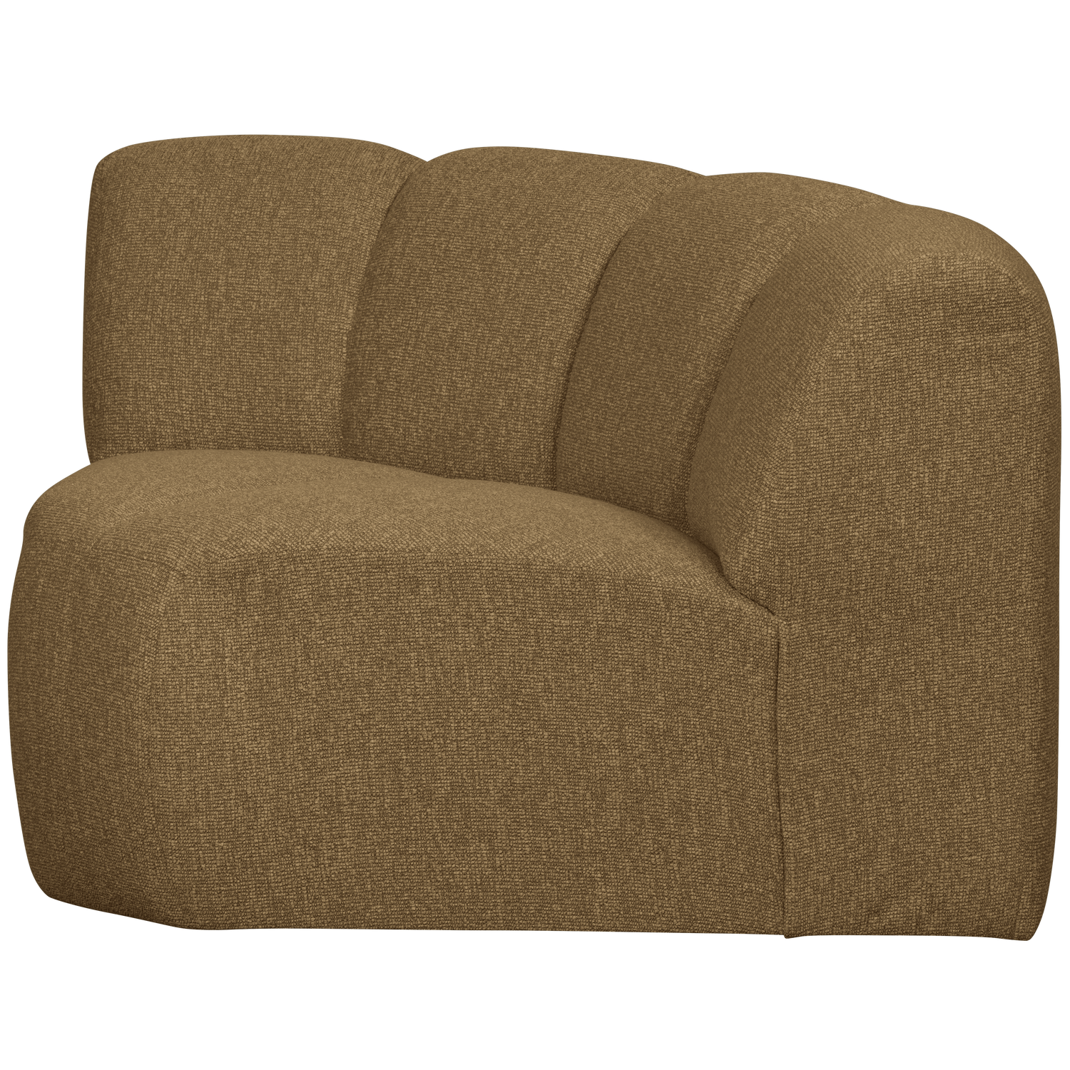 MOJO HOEKELEMENT BOUCLE GEEL/BRUIN MELANGE