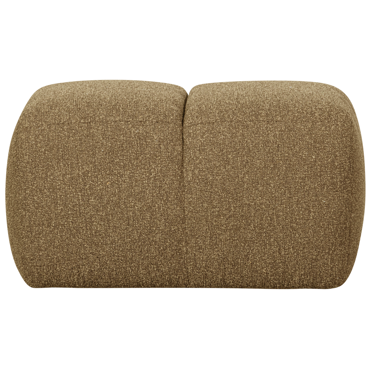 MOJO POEF 45x80x60CM BOUCLE GEEL/BRUIN MELANGE