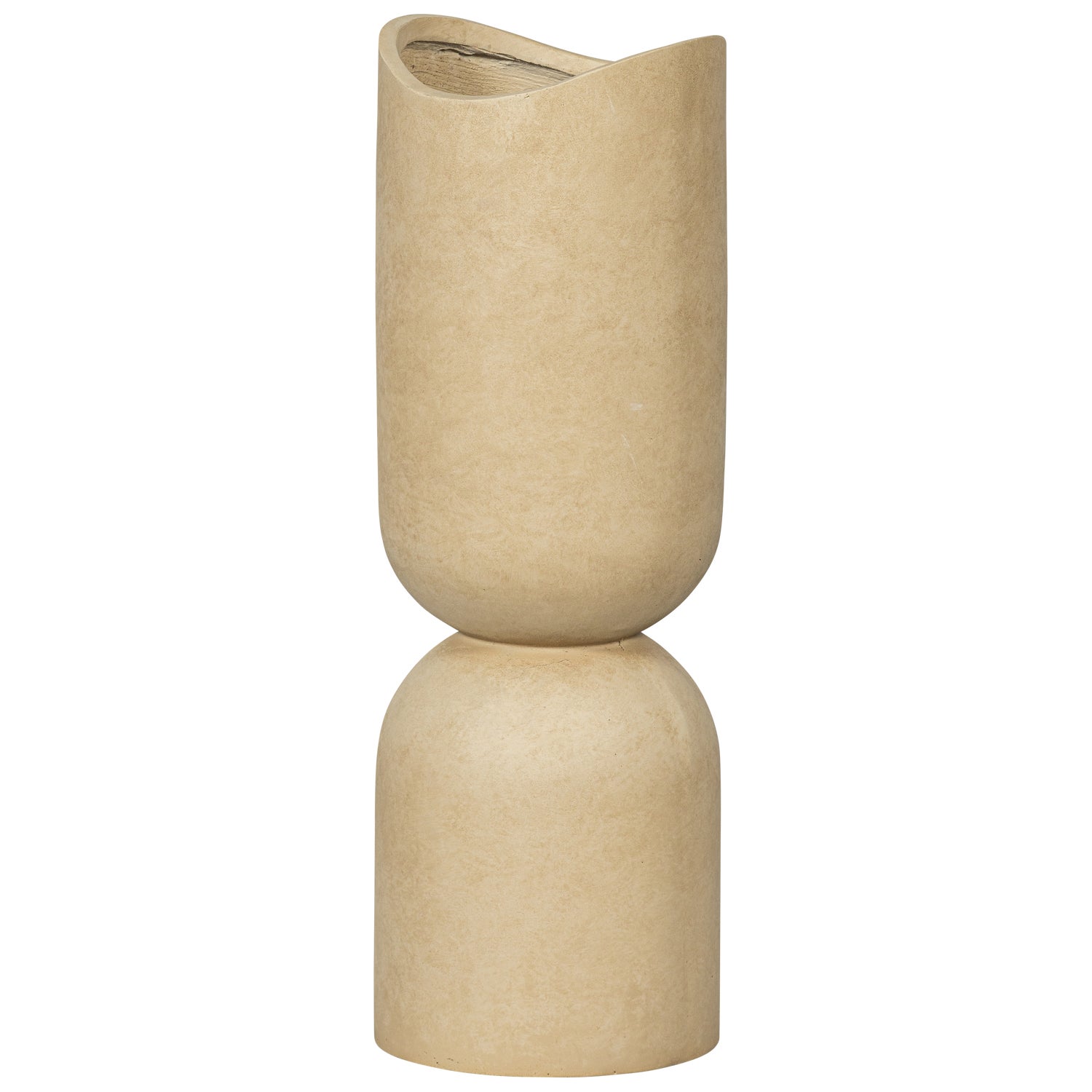 MOSI VAAS/PLANTENPOT FIBER CLAY BEIGE 75xO25CM