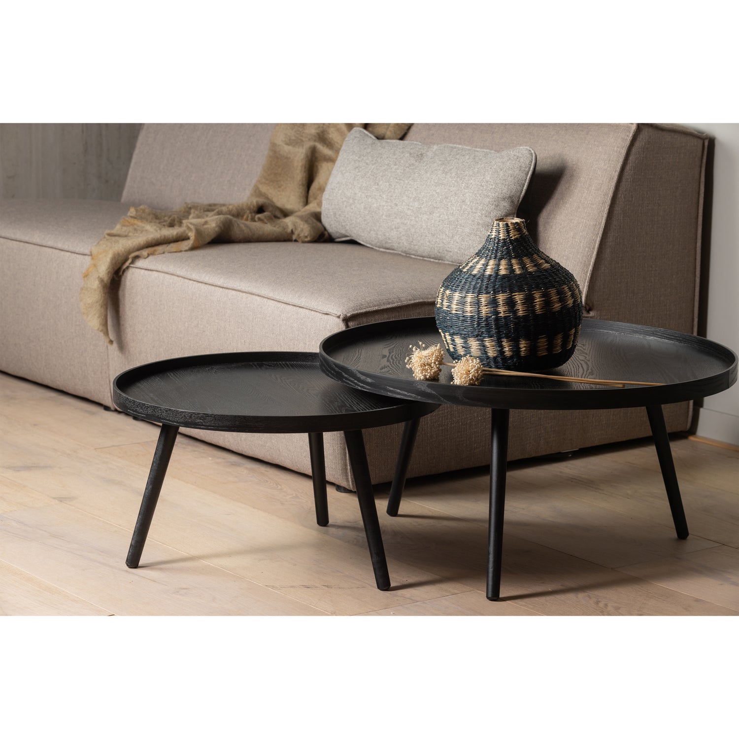 Mesa Bijzettafel L Hout Zwart