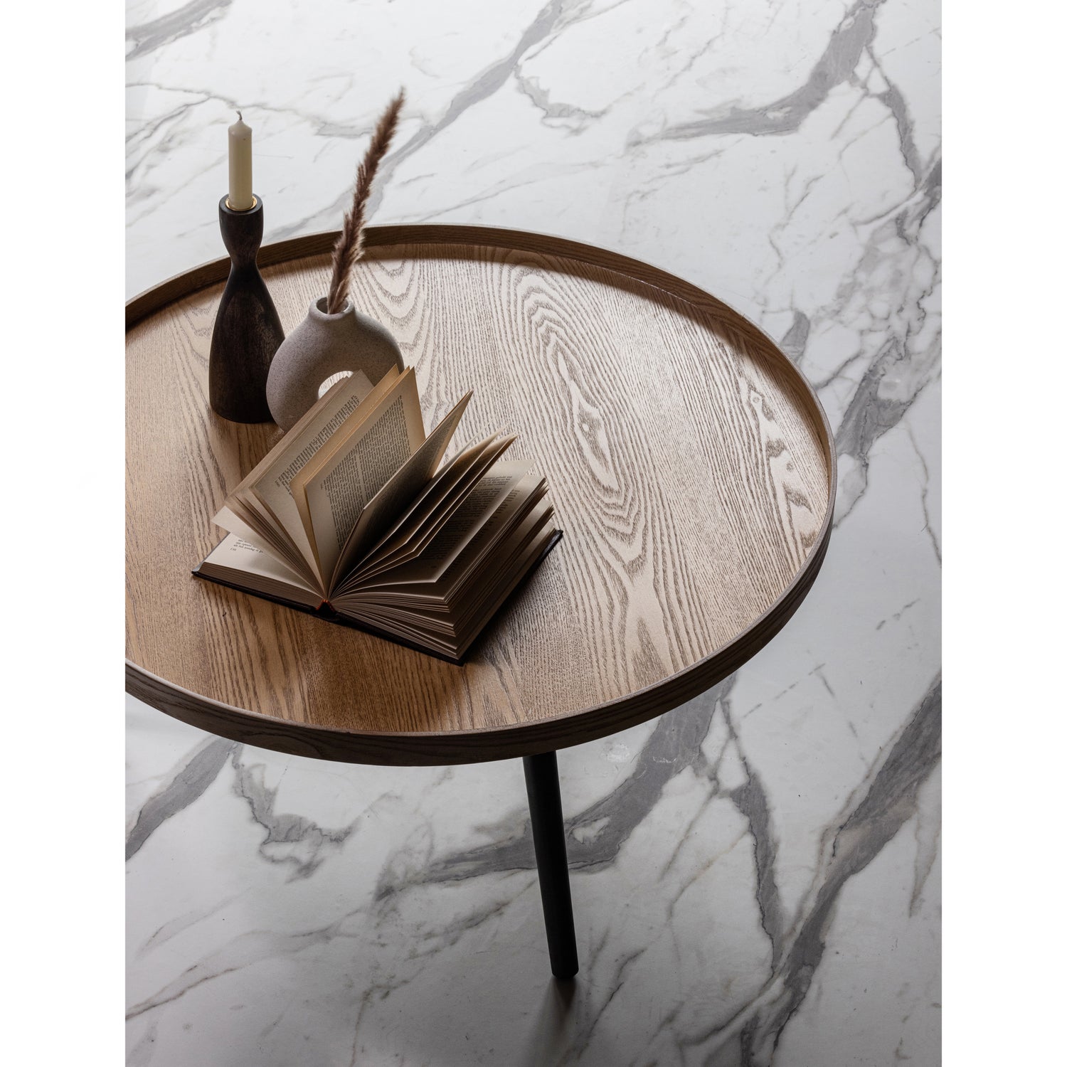 Mesa Bijzettafel Xl Hout Naturel 39xØ78