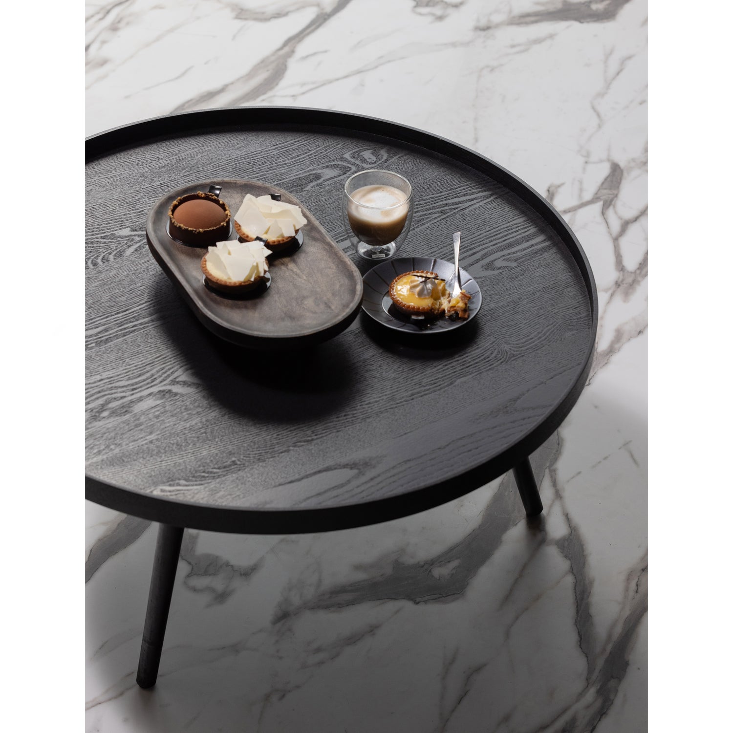 Mesa Bijzettafel Xl Hout Zwart 39xØ78