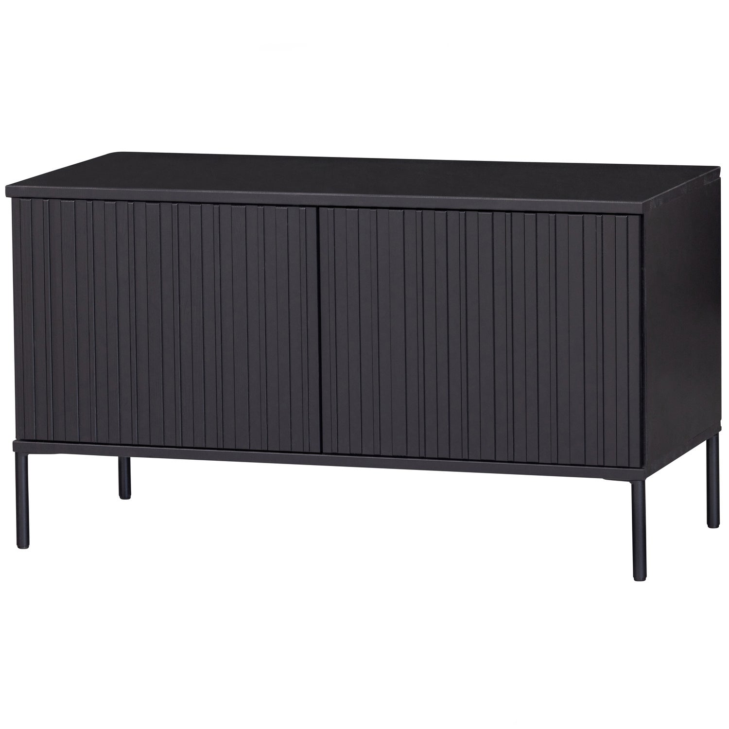 New Gravure Tv Meubel 100 Cm Grenen Zwart [fsc]