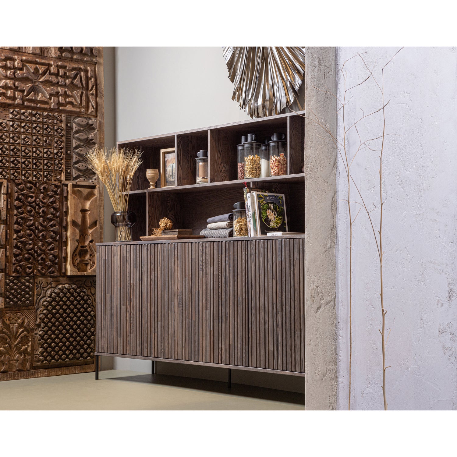 New Gravure Wandkast Essen Fineer Espresso [fsc]
