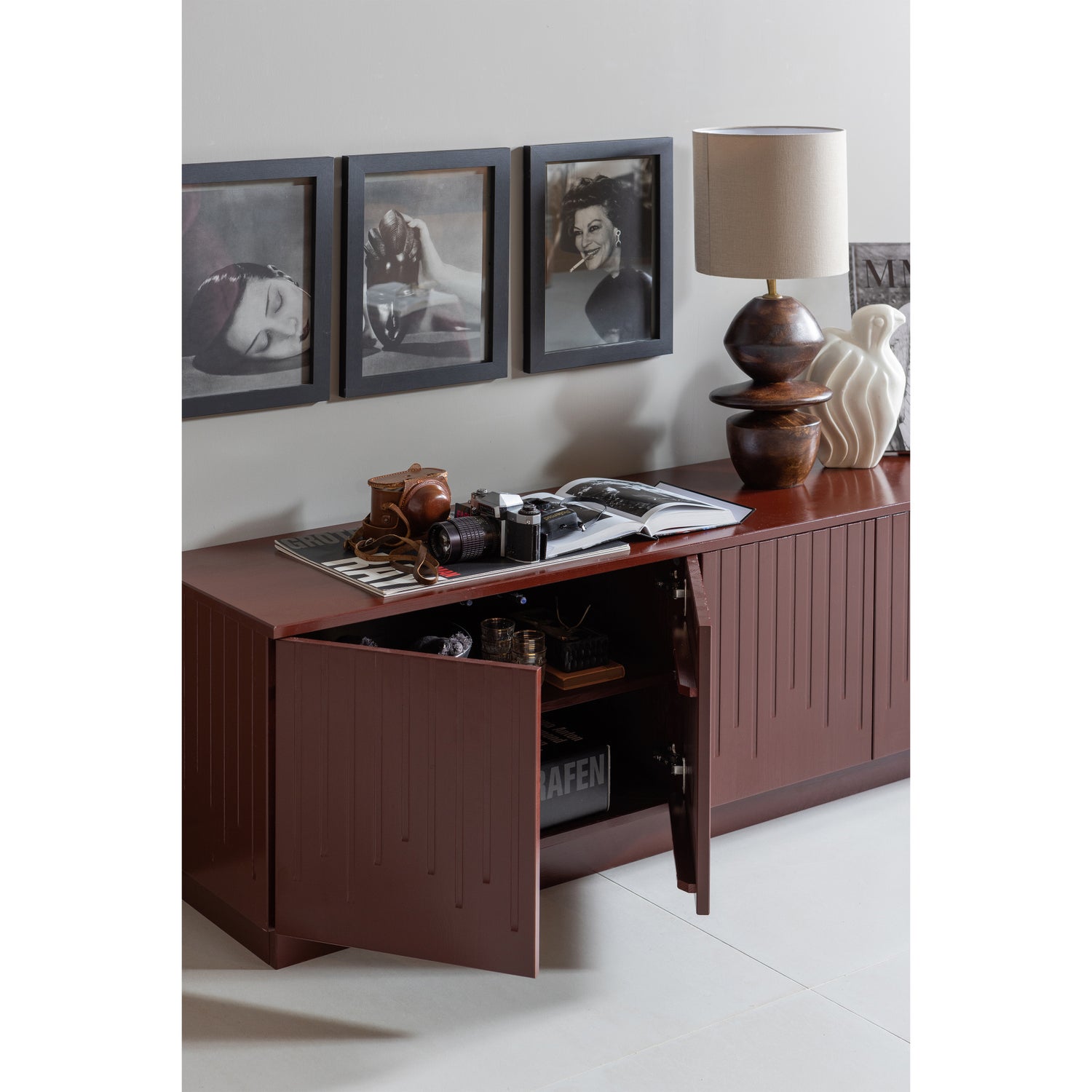 PENCIL TV MEUBEL GRENEN MERLOT GLOSS [fsc]