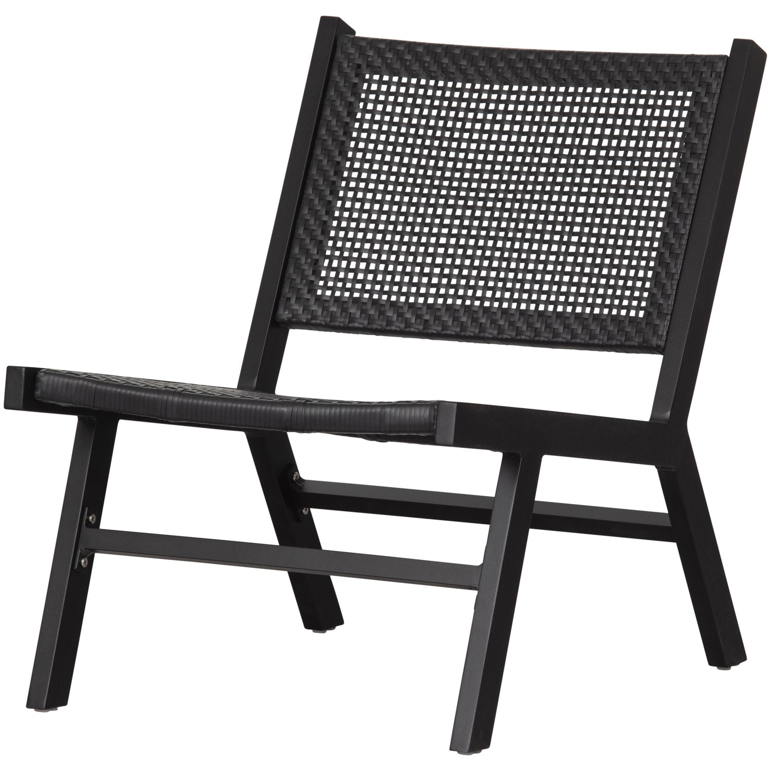 Puk Fauteuil Aluminium Zwart