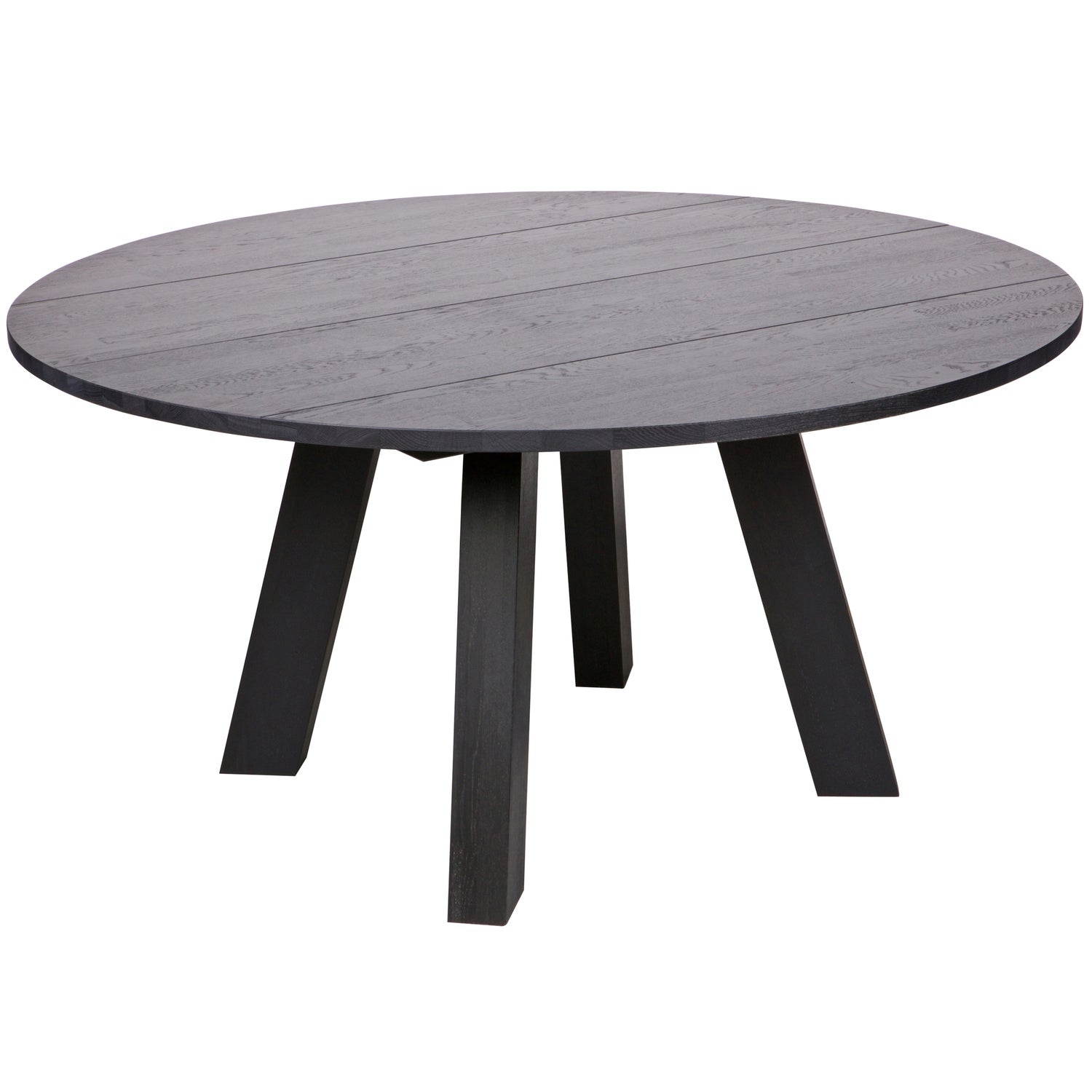 Rhonda Xl Eettafel Ø150cm Eiken Blacknight [fsc]