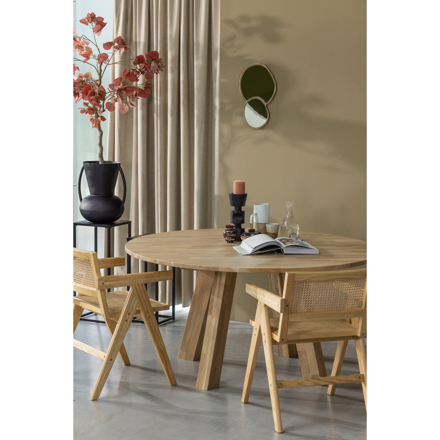 Rhonda Xl Eettafel Ø150cm Eiken Naturel [fsc]