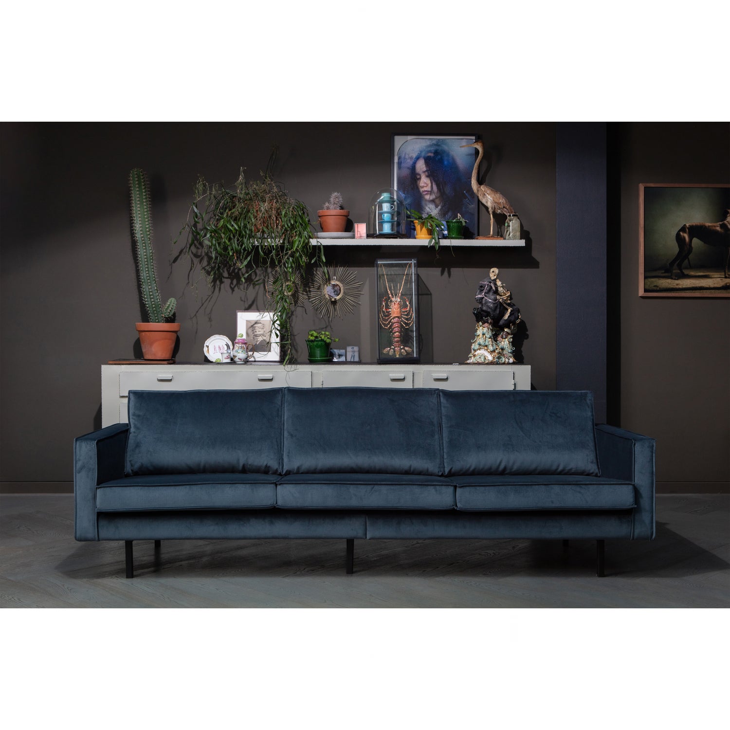 Rodeo Bank 3-zits Velvet Teal