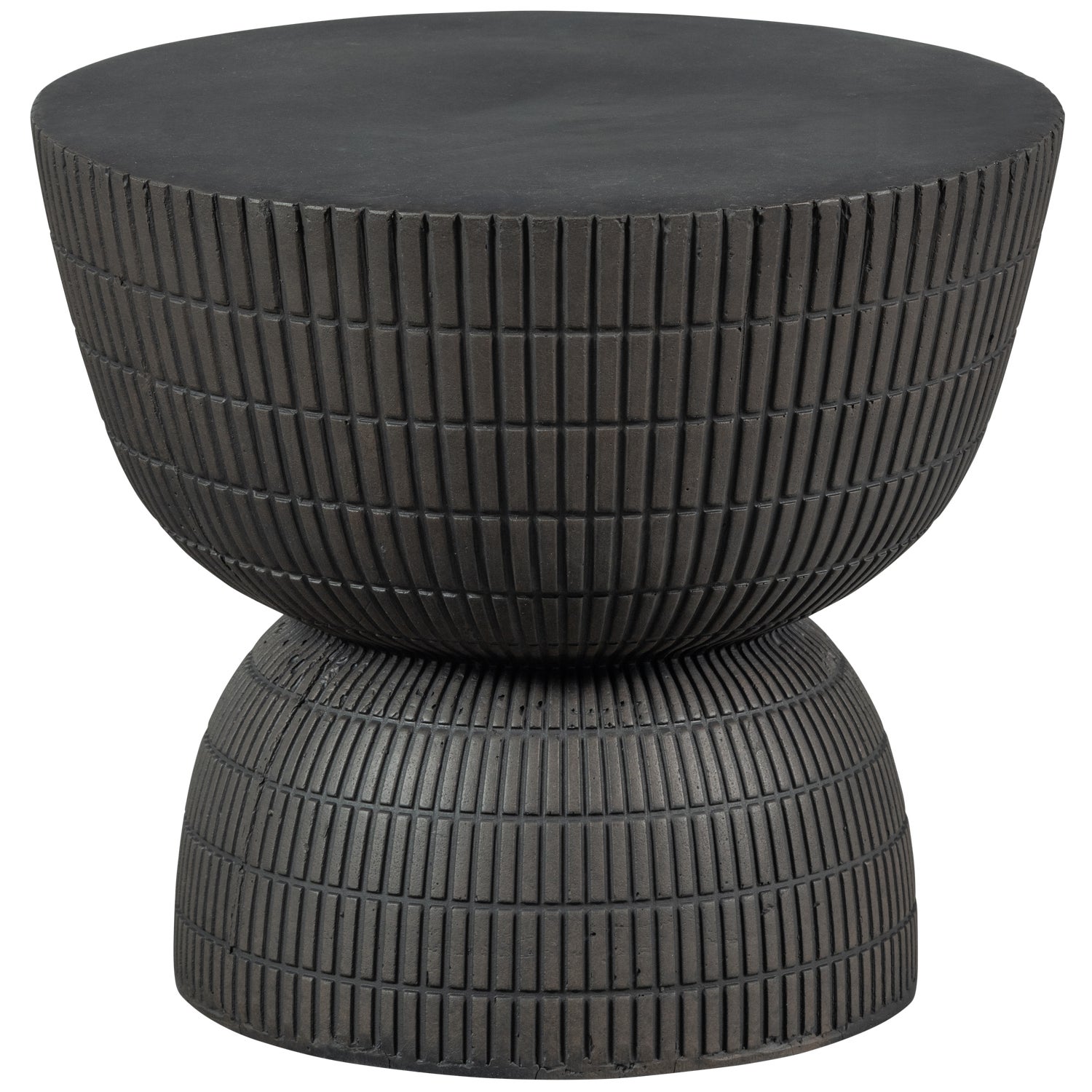 SAMSON BIJZETTAFEL FIBER CLAY COFFEE 35xØ40CM