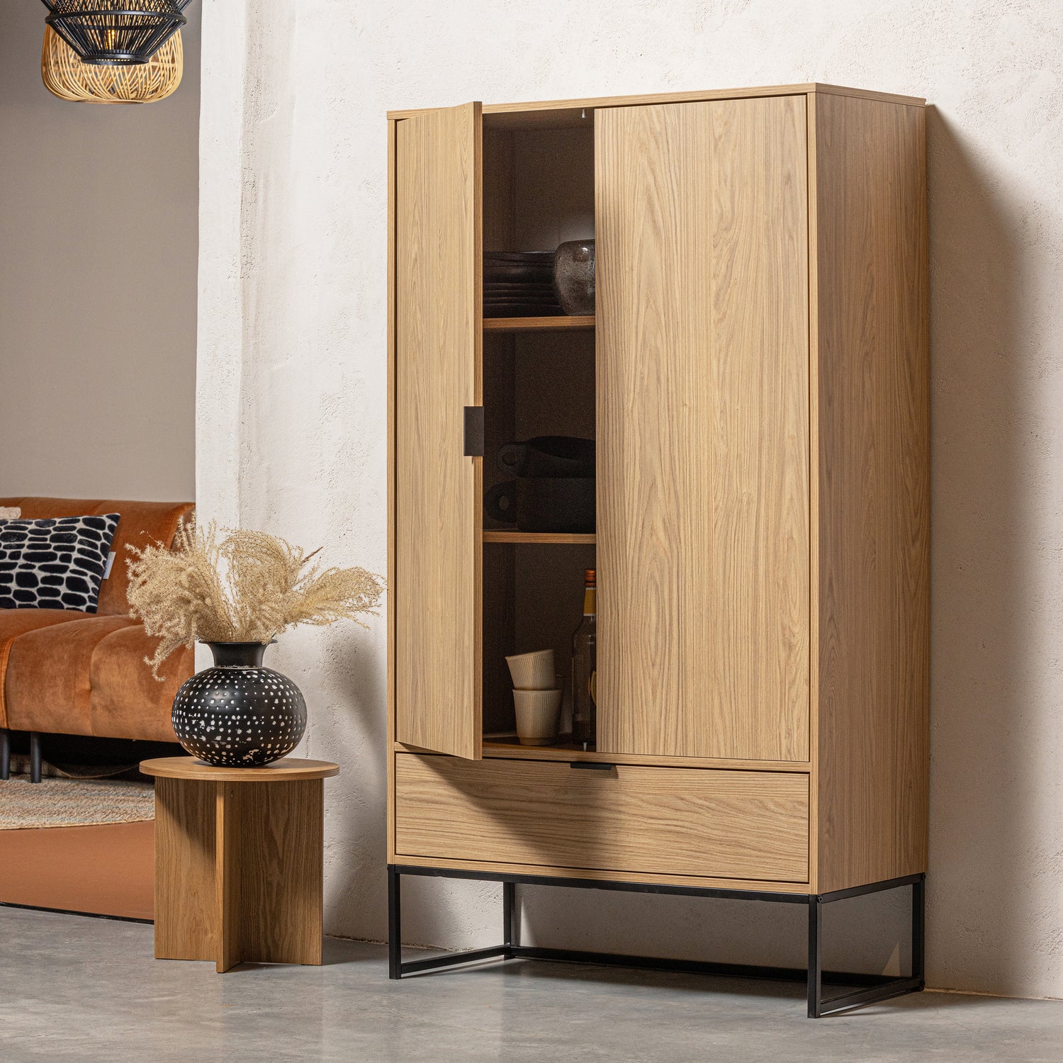 SILAS 2-DEURS KAST EIKEN MELAMINE [fsc]