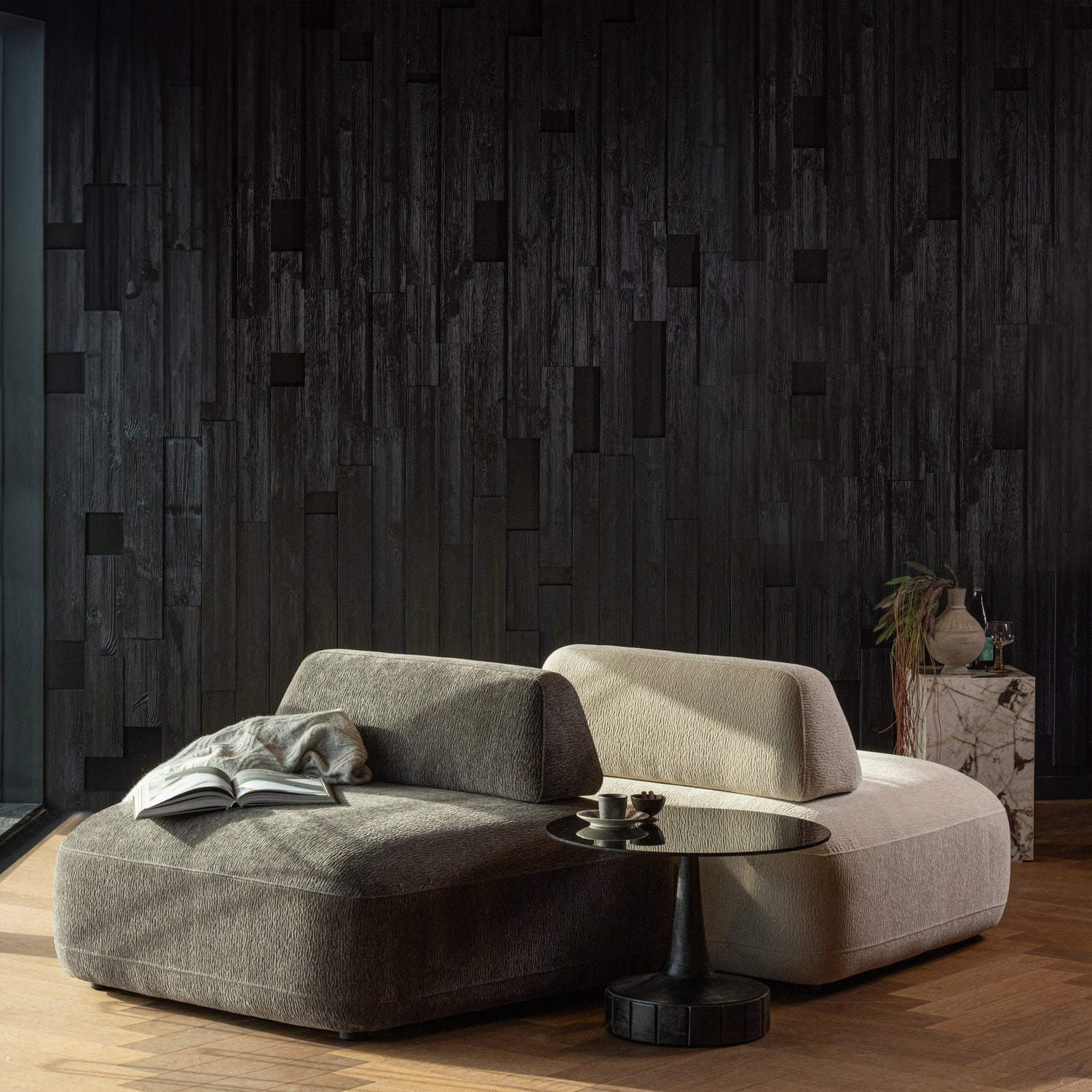 STERCK FAUTEUIL MET VERPLAATSBARE RUGLEUNING ZAND