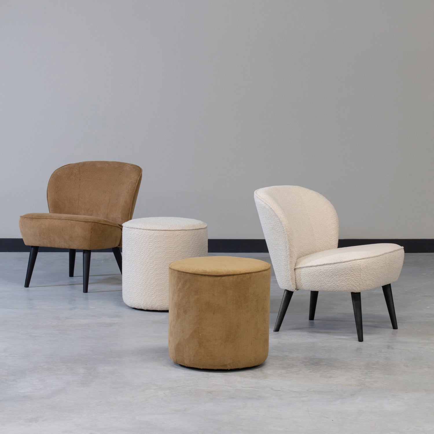 Sara Fauteuil BouclÉ Creme