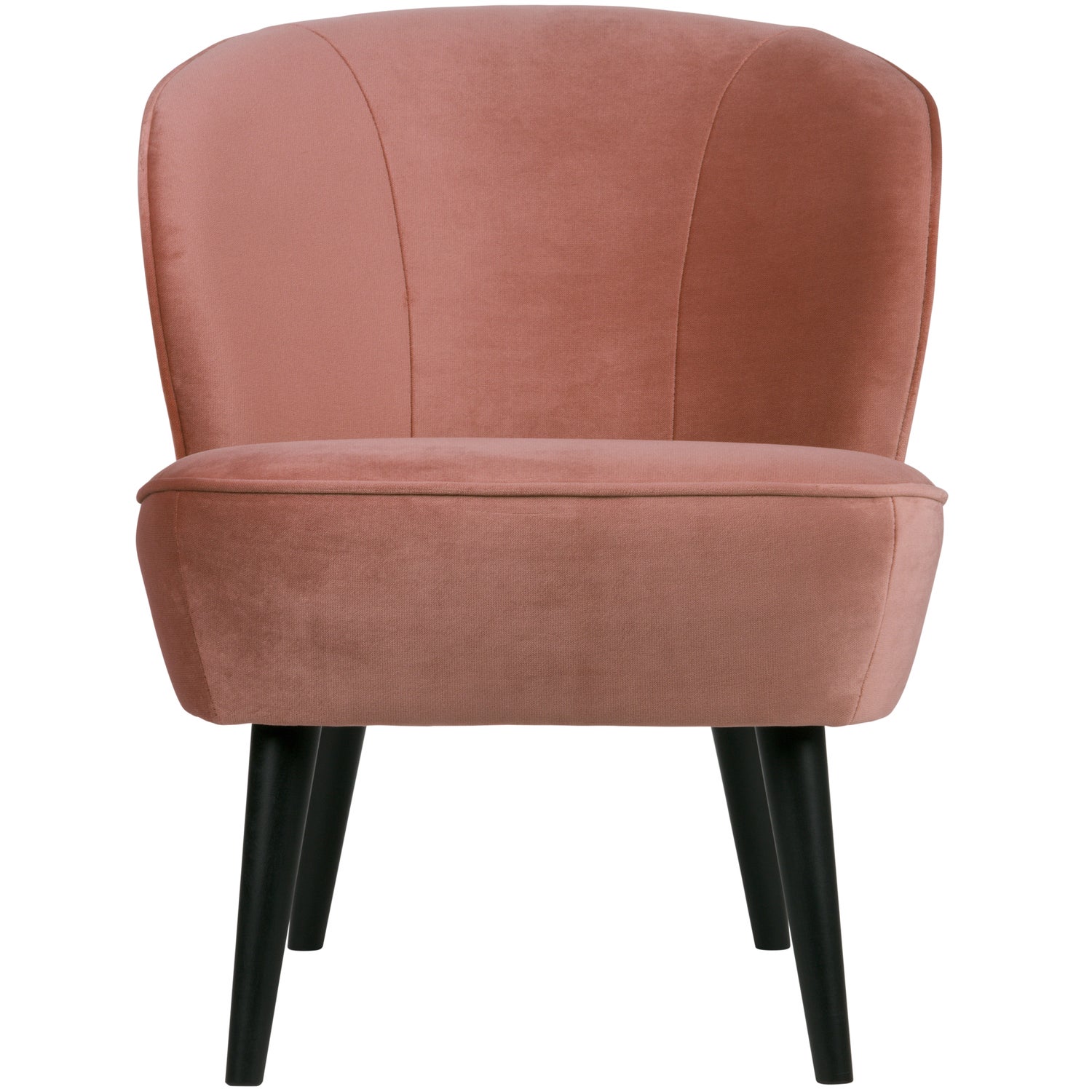 Sara Fauteuil Fluweel Oud Roze