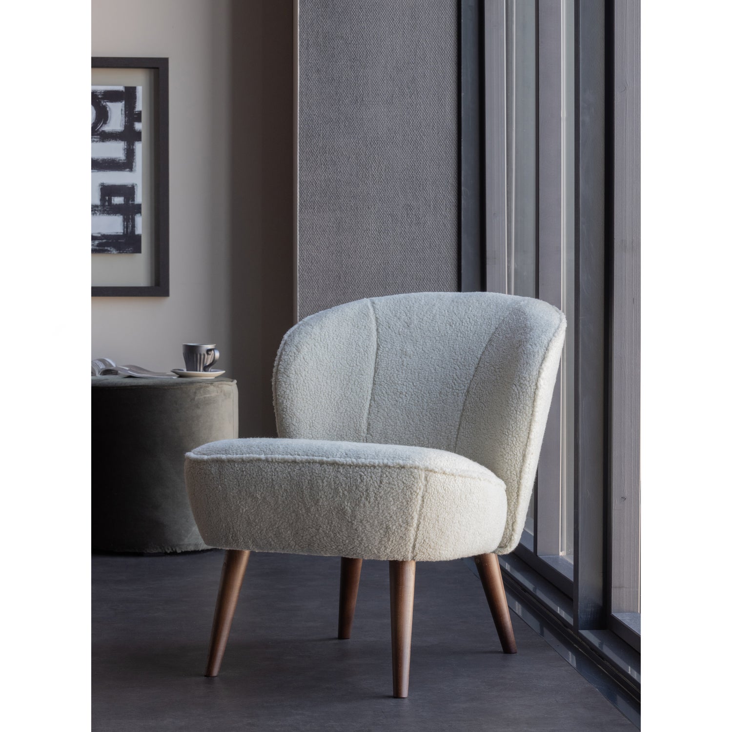 Sara Fauteuil Teddy Off White