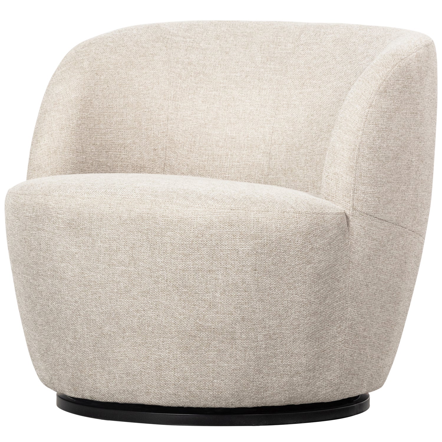 Serra Draaifauteuil Geweven Stof Off White
