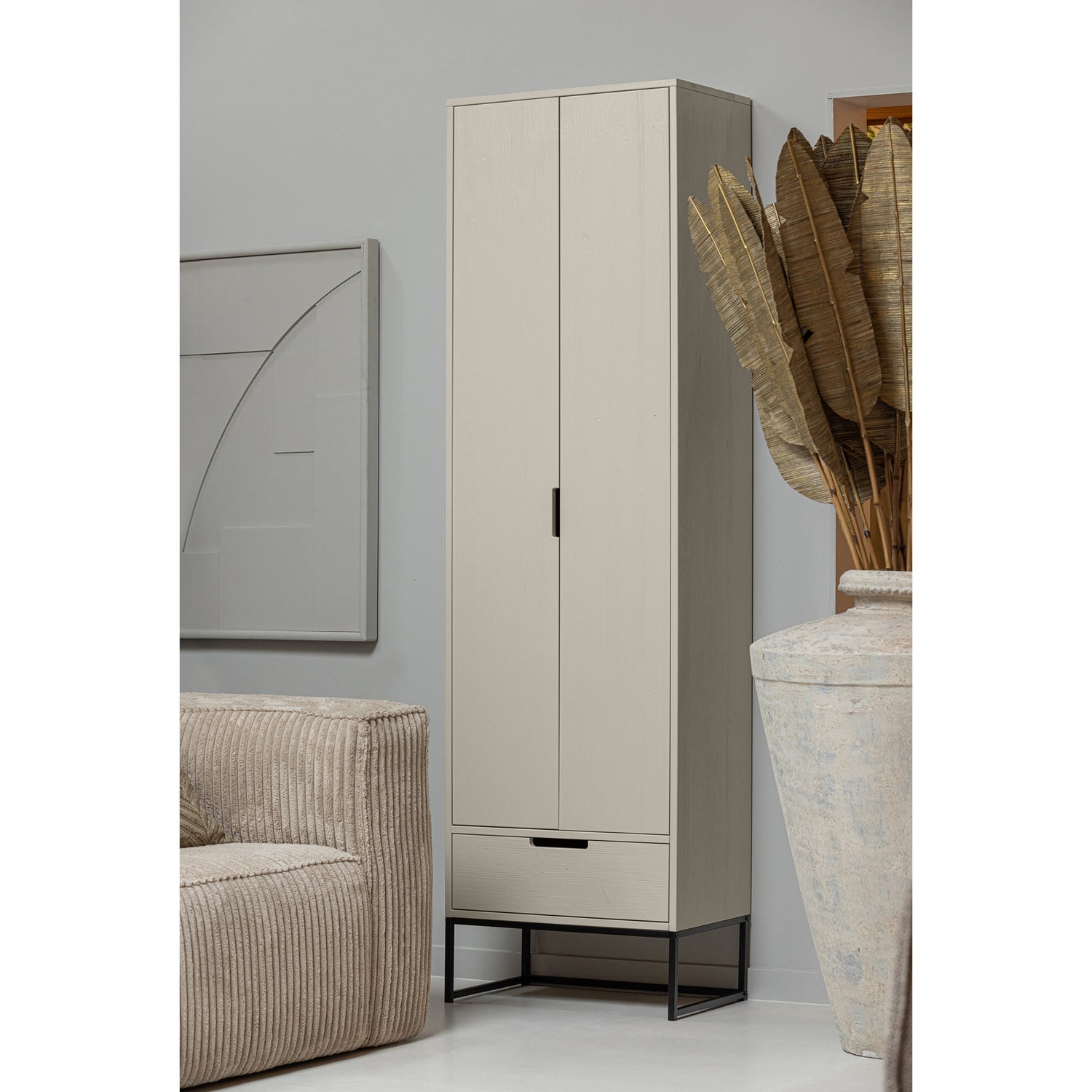 Silas Hoge Kast Grenen Dust [fsc]