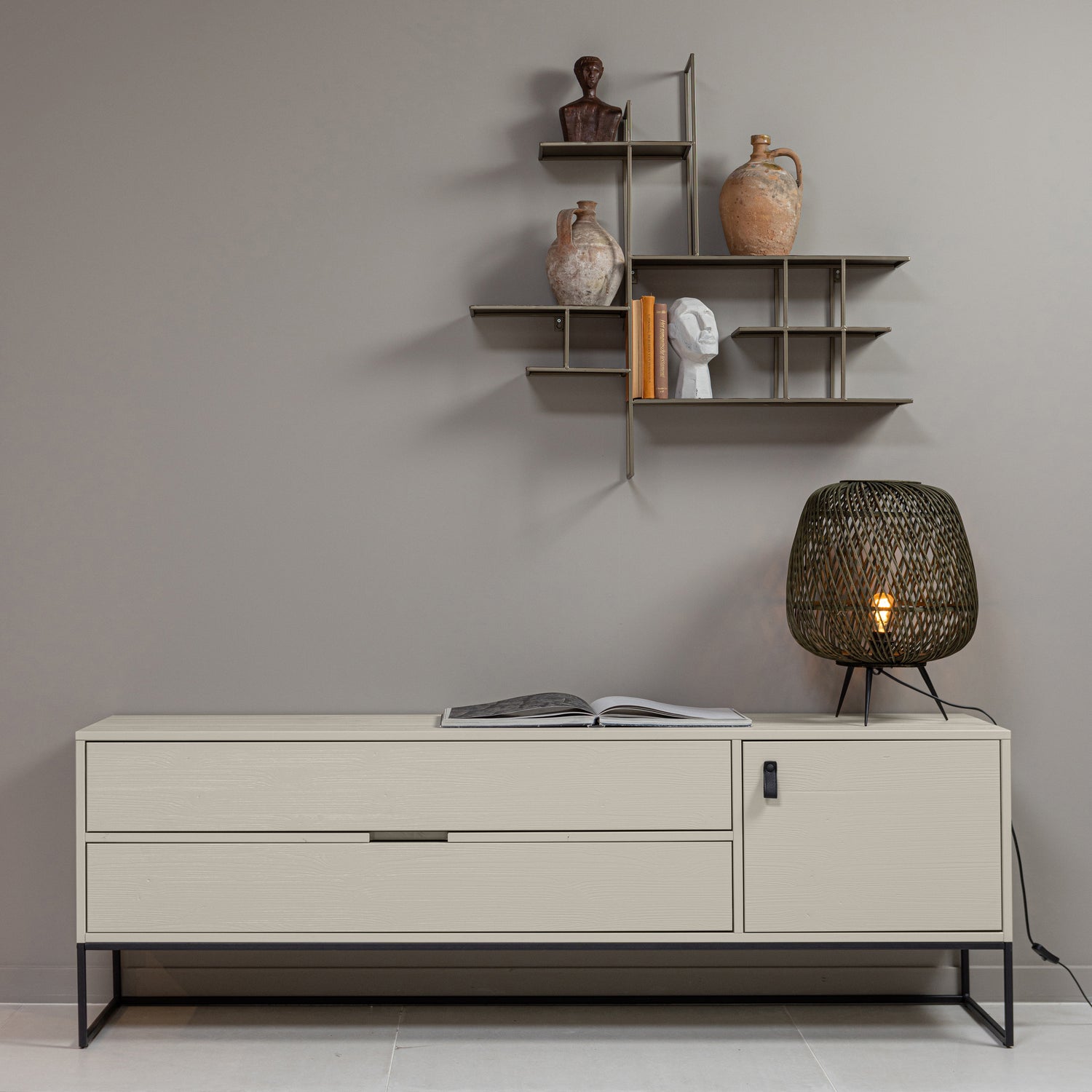 Silas Tv Meubel 180cm Grenen Dust [fsc]