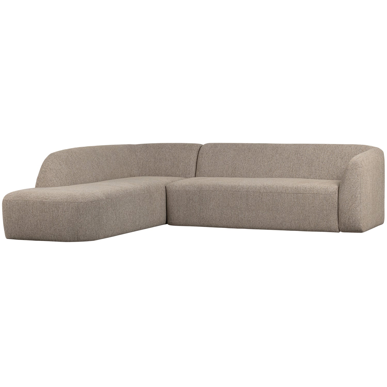 Sloping Hoekbank Links Naturel Melange