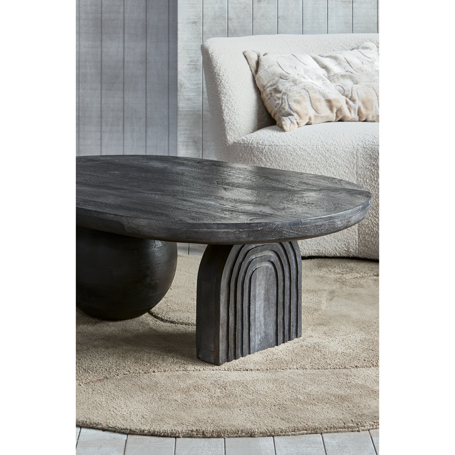 Steppe Salontafel Mango Hout Zwart