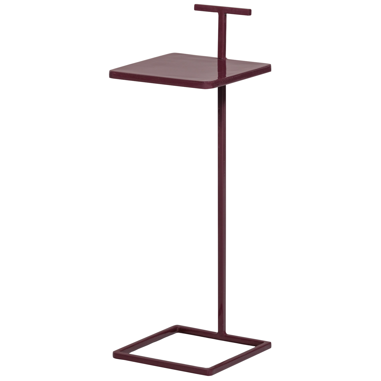TOSTE BIJZETTAFEL METAAL AUBERGINE