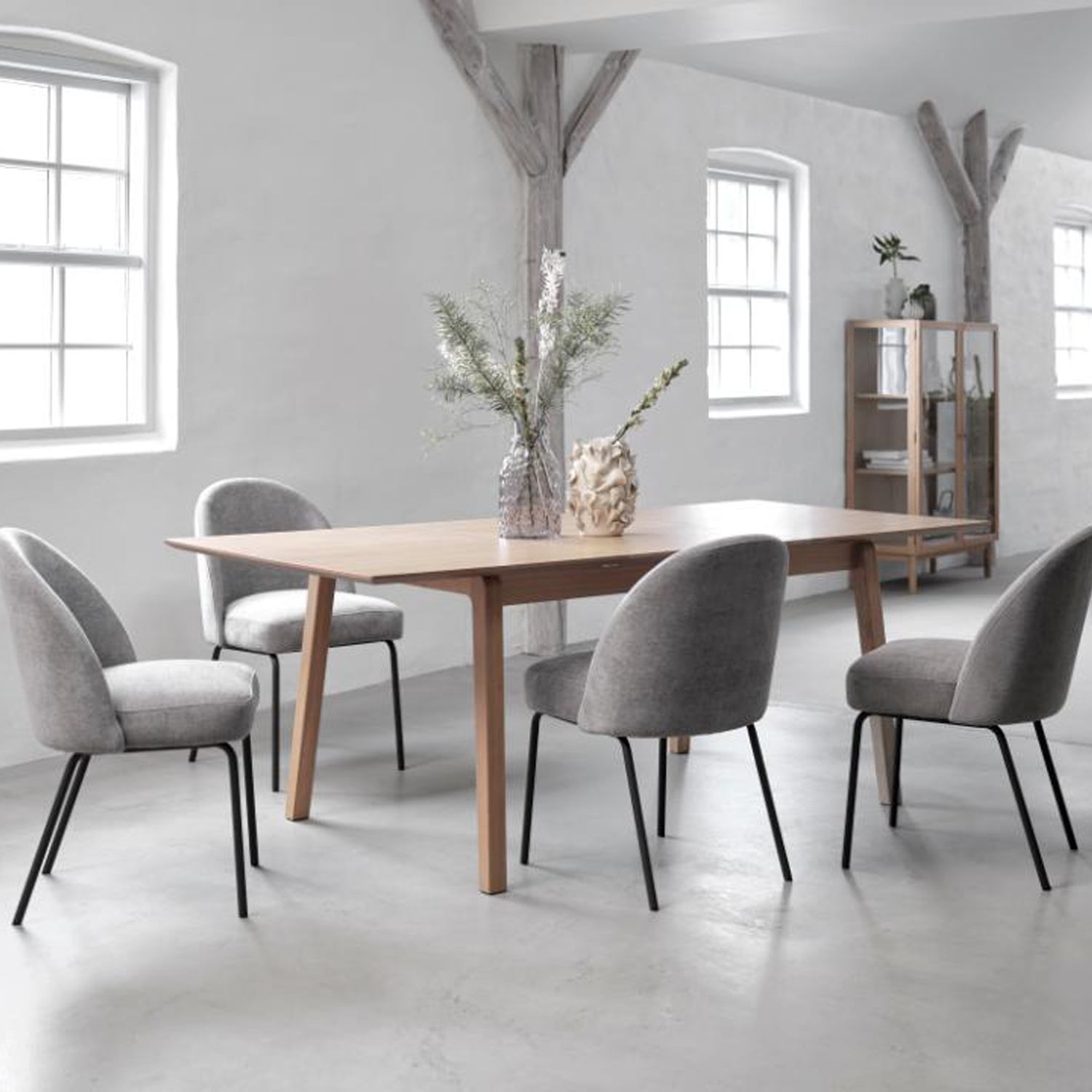 Uitschuifbare tafel Bari Eiken 95x140-200 cm
