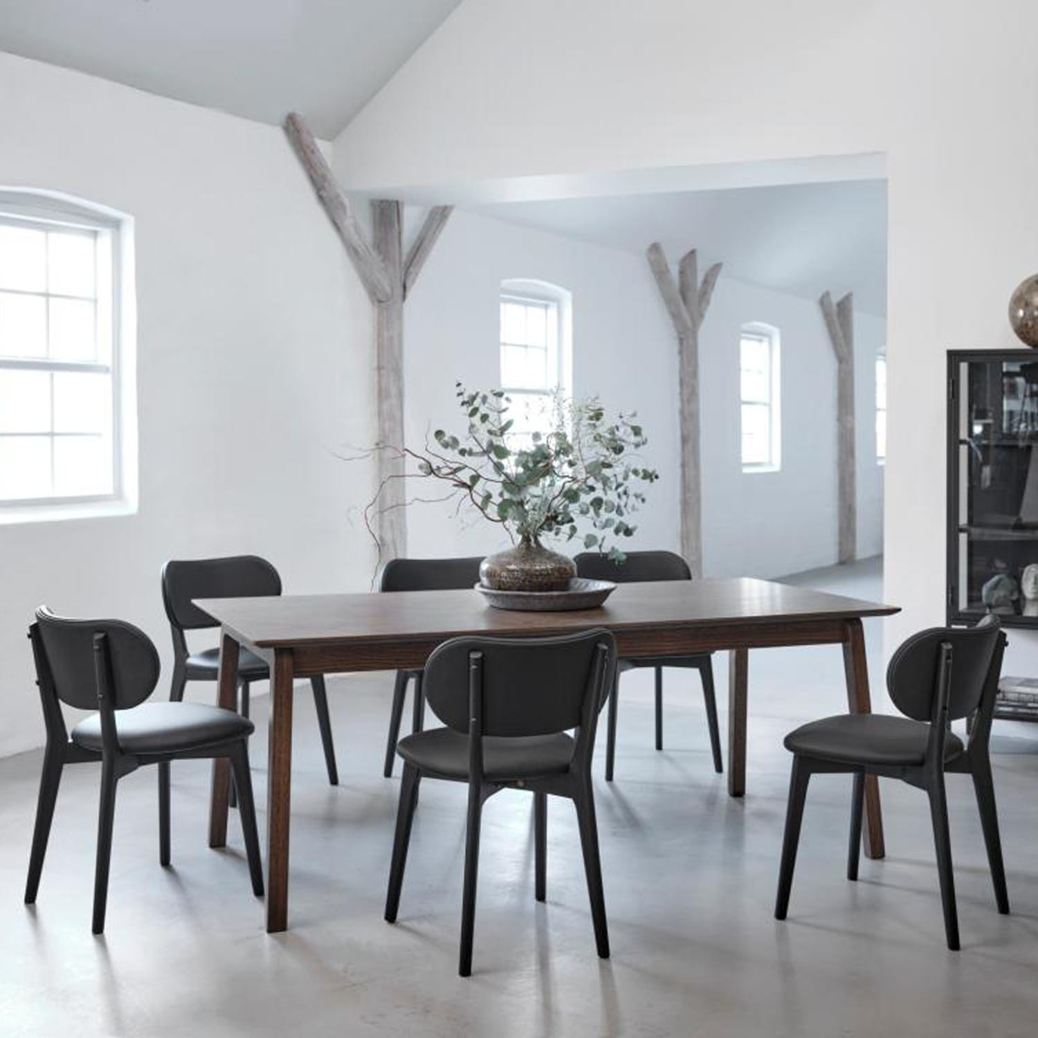 Uitschuifbare tafel Bari Smoked oak 190-290 cm