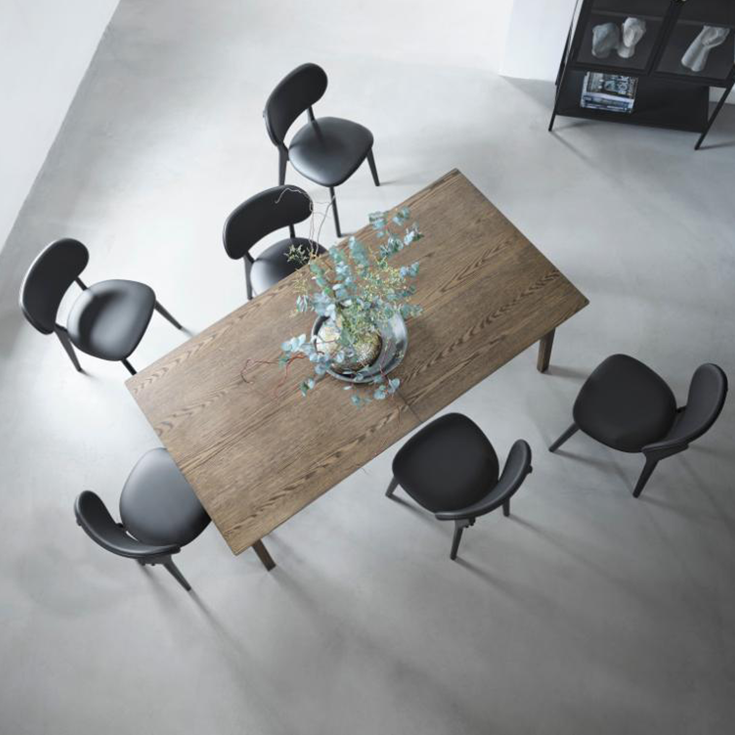 Uitschuifbare tafel Bari Smoked oak 190-290 cm