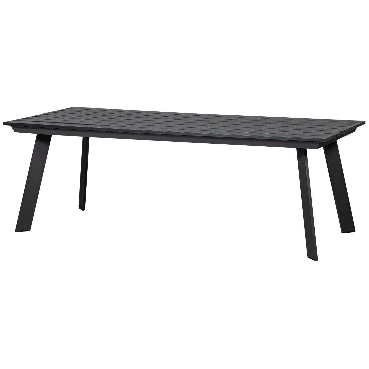 VEERLE EETTAFEL ALUMINIUM/POLYWOOD ANTRACIET 220x100CM