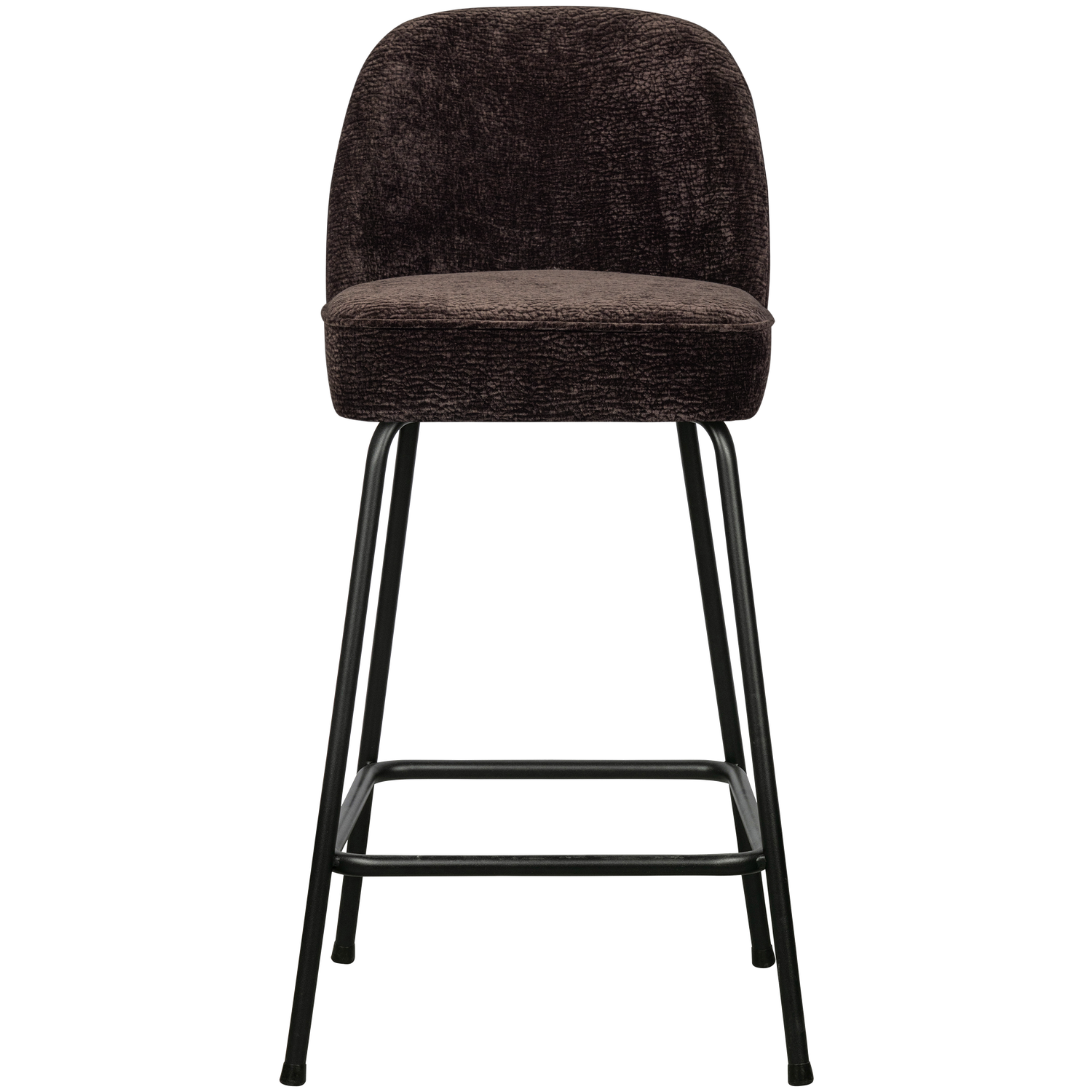 VOGUE BARSTOEL 65CM 3D CHENILLE DONKERBRUIN