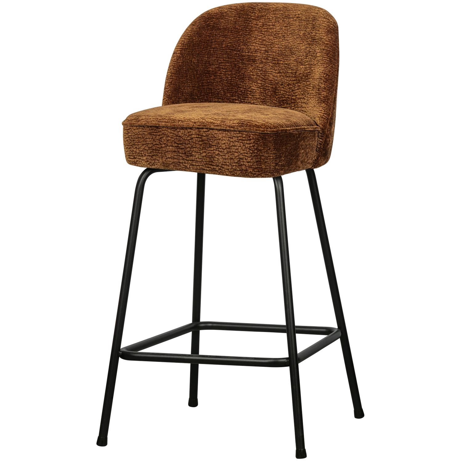 VOGUE BARSTOEL 65CM 3D CHENILLE MIDDENBRUIN