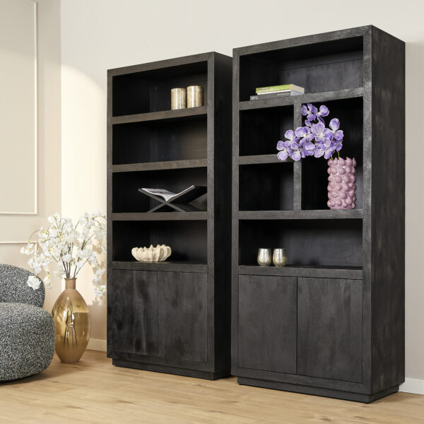 Vakkenkast Brussel Black | 90 cm