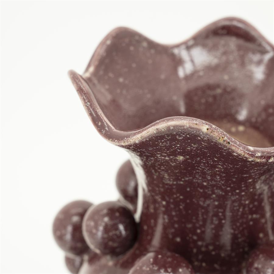 Vase Viro - burgundy