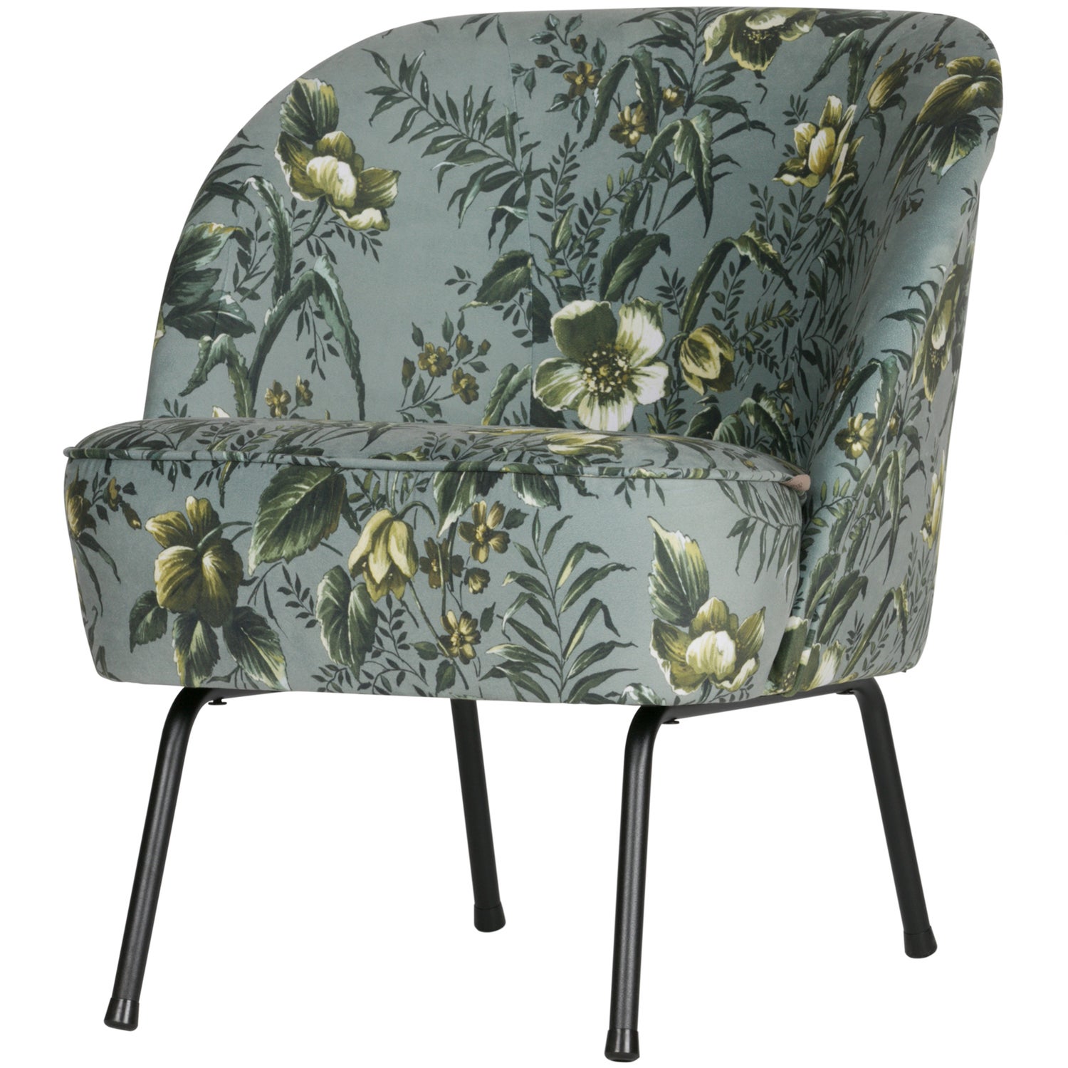 Vogue Fauteuil Fluweel Poppy Grijs