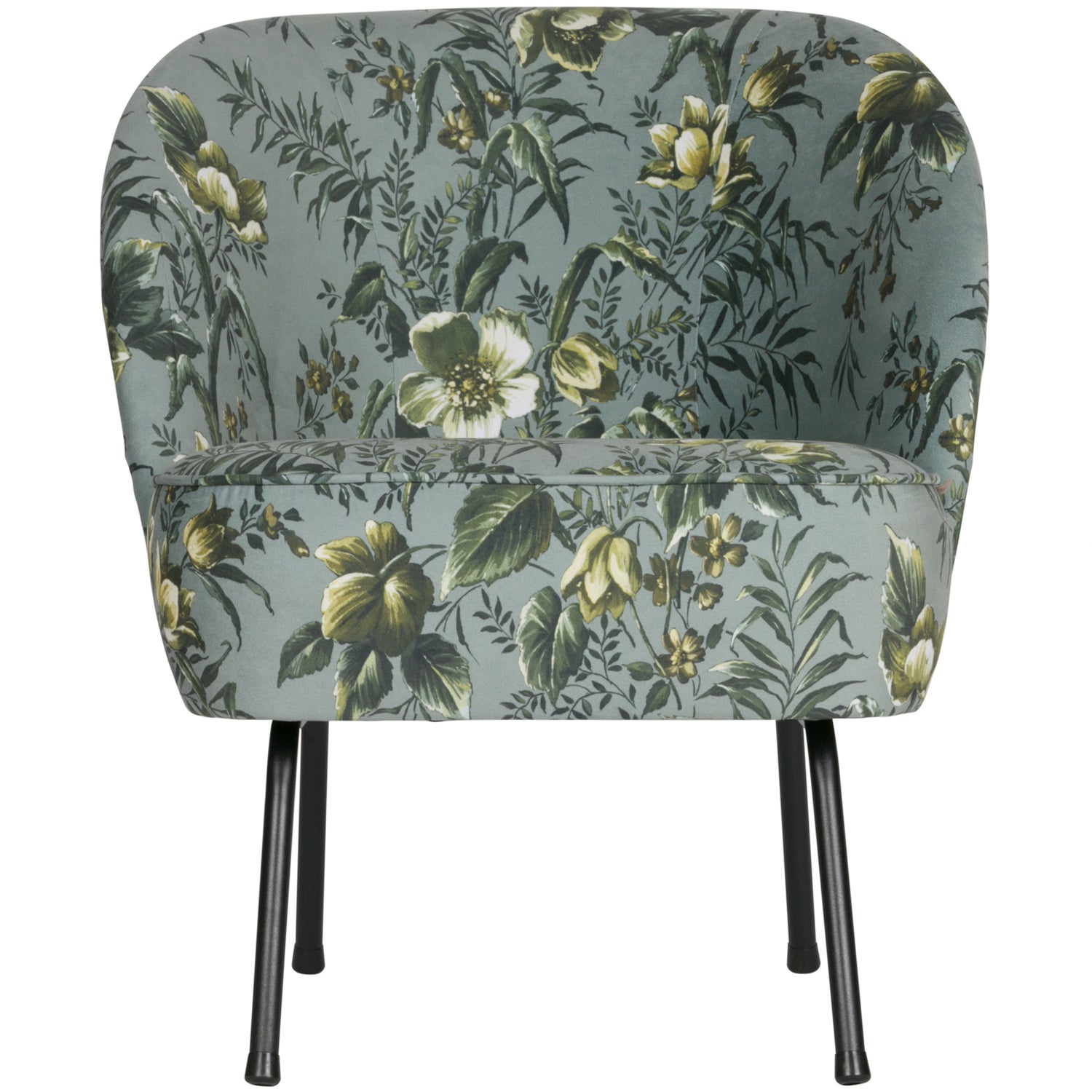 Vogue Fauteuil Fluweel Poppy Grijs
