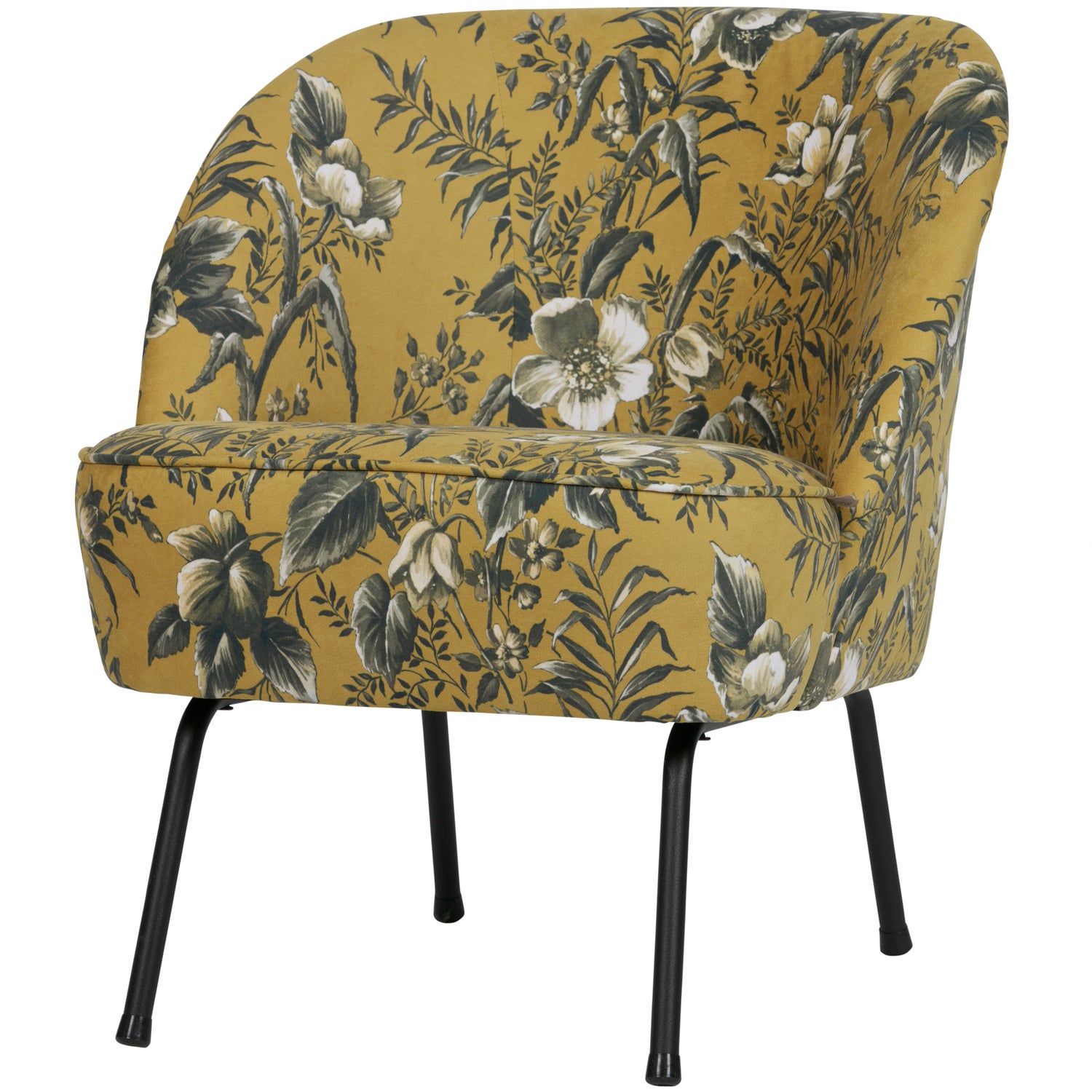 Vogue Fauteuil Fluweel Poppy Mosterd