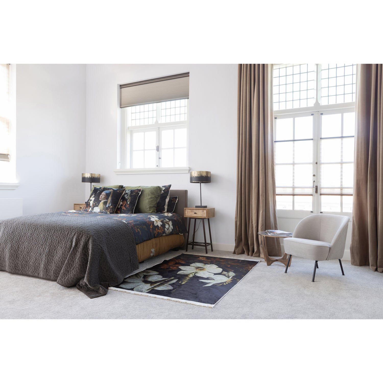 Vogue Fauteuil Geweven Stof Zand